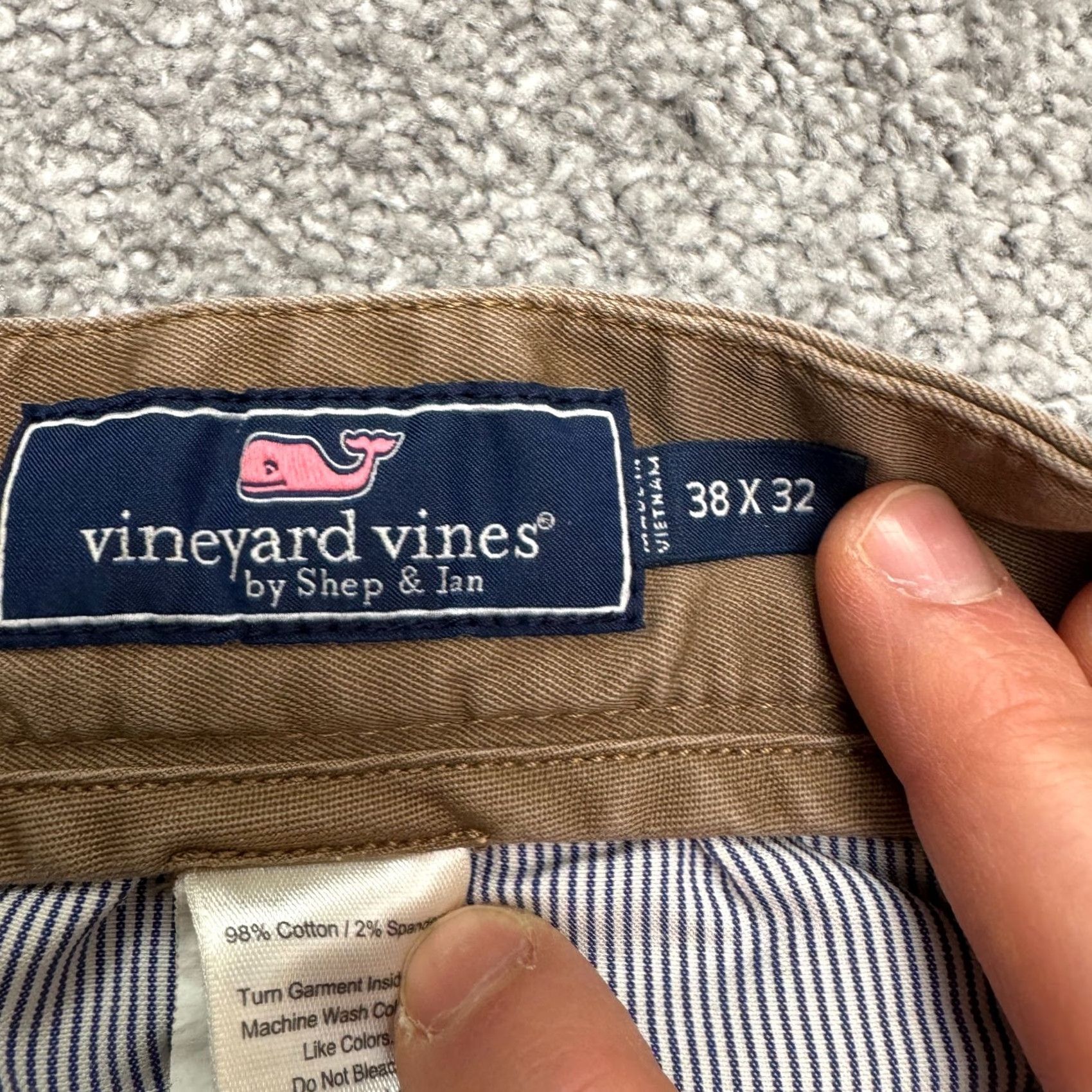 Vineyard Vines Vineyard Vines Chino Pants Mens 38x32 Brown Flat Front Canvas Cotton Spandex Regular Straight Capable of Travel Workwear Casual Size US 38 / EU 54 - 7 Thumbnail
