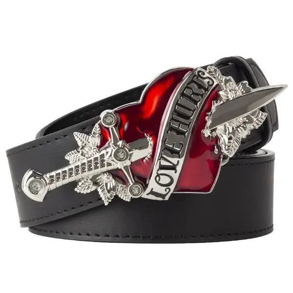 Other Silver Color White Belt Love Hunter Belt Punk Rock Gothic Size ONE SIZE - 1 Thumbnail
