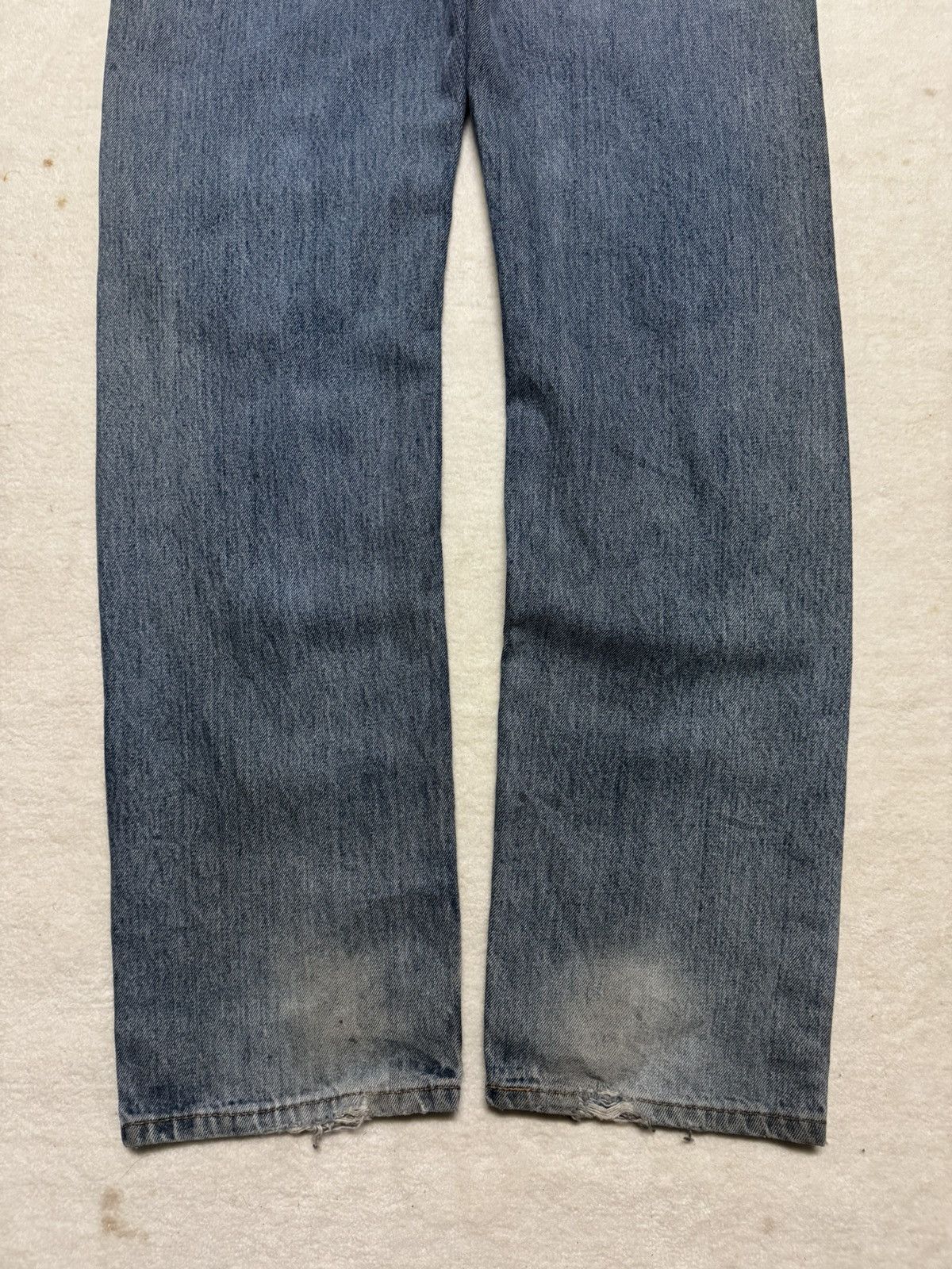 Levi's VINTAGE 2000s LEVI’S PATCHWORK THRASHED BLUE JEANS Size US 35 - 11 Thumbnail