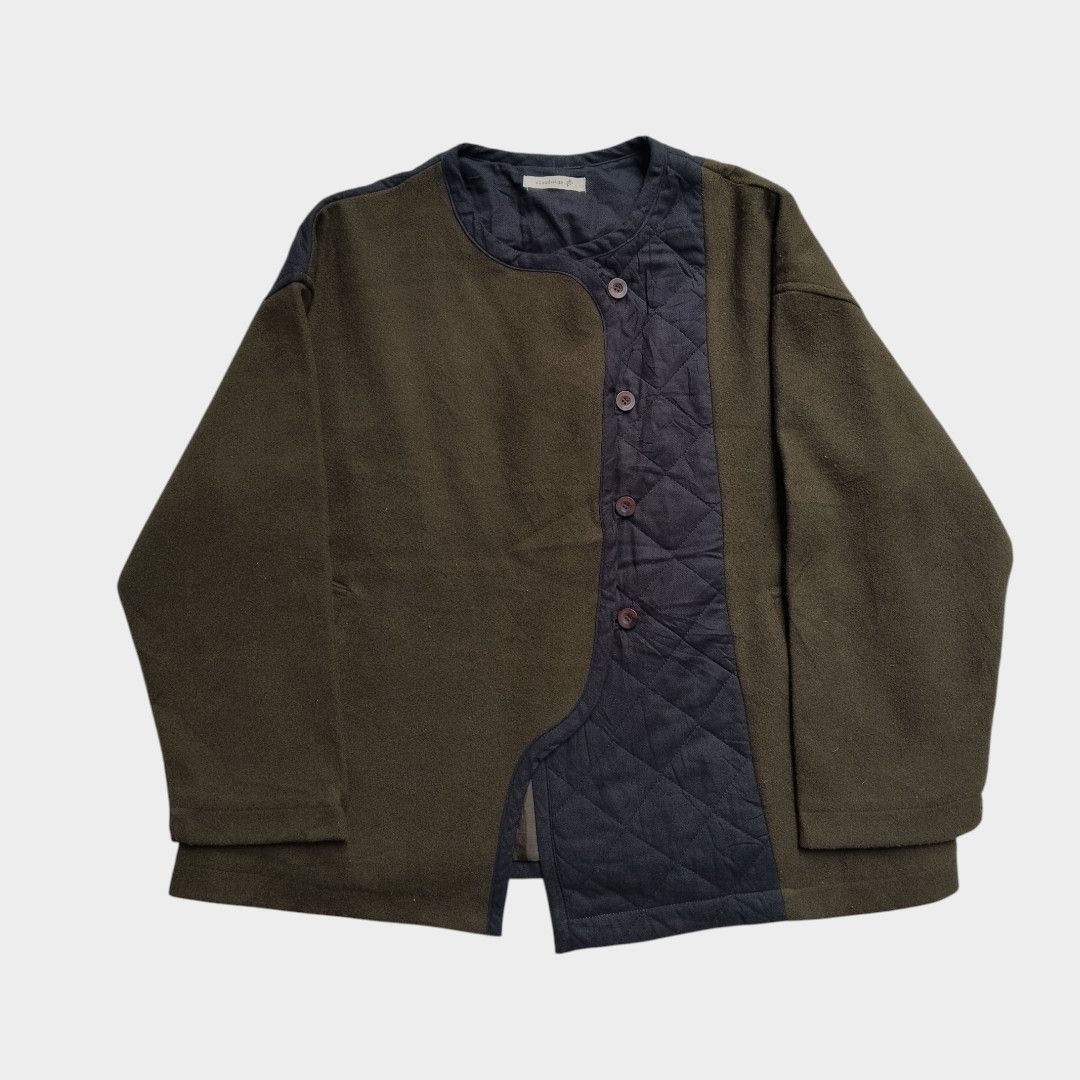 Yohji Yamamoto Cloudnine asymmetry quilted color block jacket Size US M / EU 48-50 / 2 - 1 Thumbnail