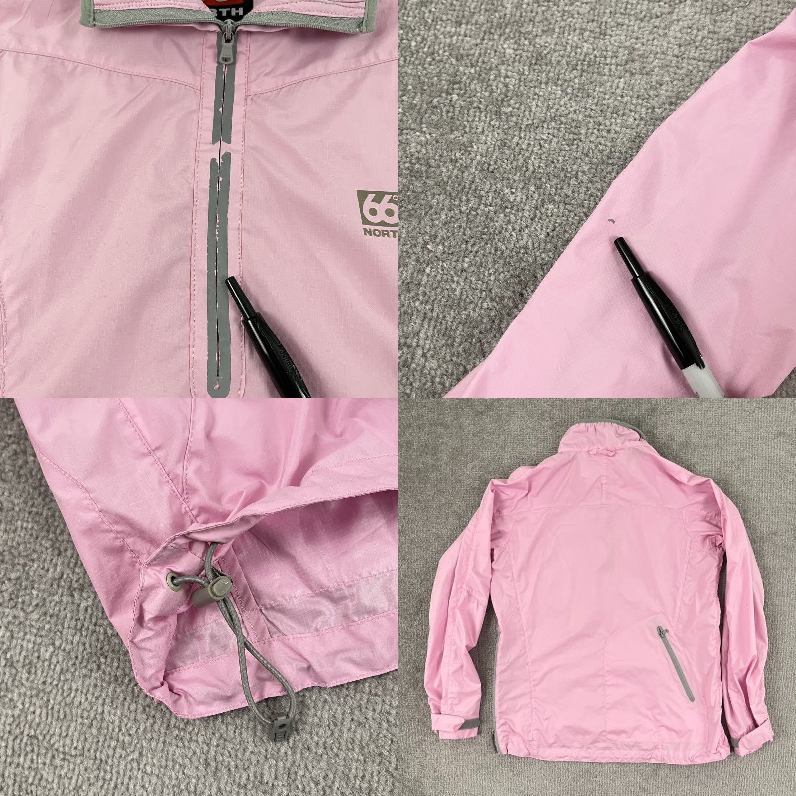 Pinko 66 North Jacket Women Small Pink Lightweight Windbreaker 1/2 Zip Pullover Hiking Size S / US 4 / IT 40 - 8 Thumbnail