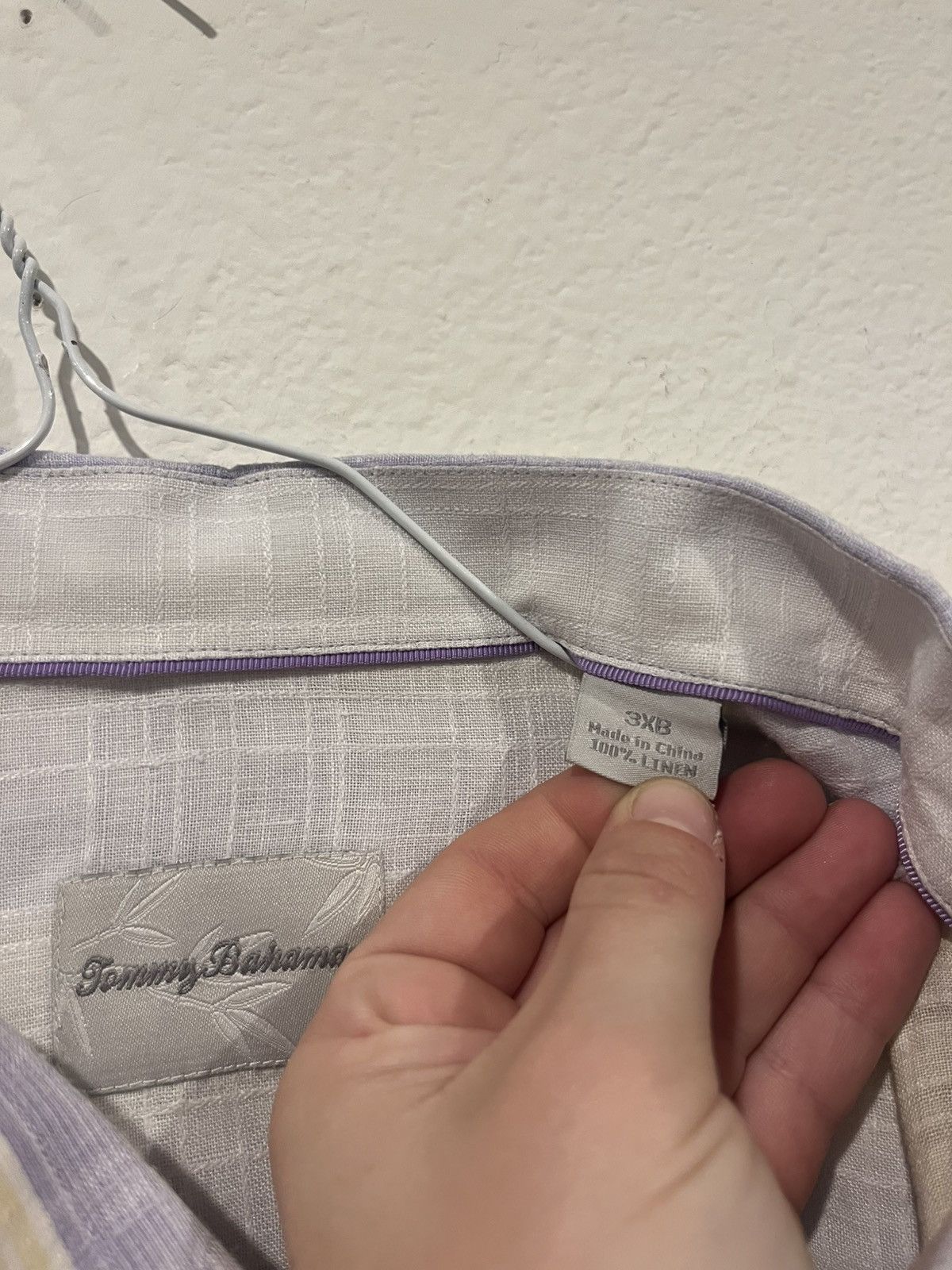 Tommy Bahama Tommy Bahama Men’s Size 3XB 100% Linen Purple Yellow Size US XXL / EU 58 / 5 - 2 Thumbnail