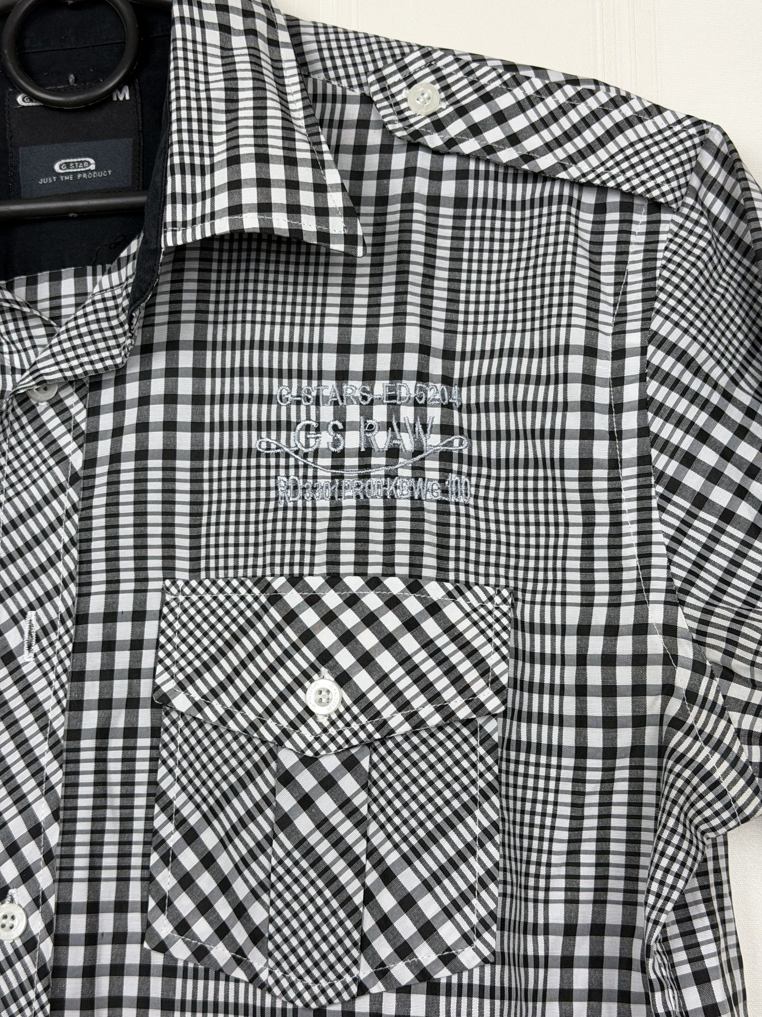 G-Star G-Star Gray Plaid Short Sleeve Shirt Size US M / EU 48-50 / 2 - 3 Thumbnail