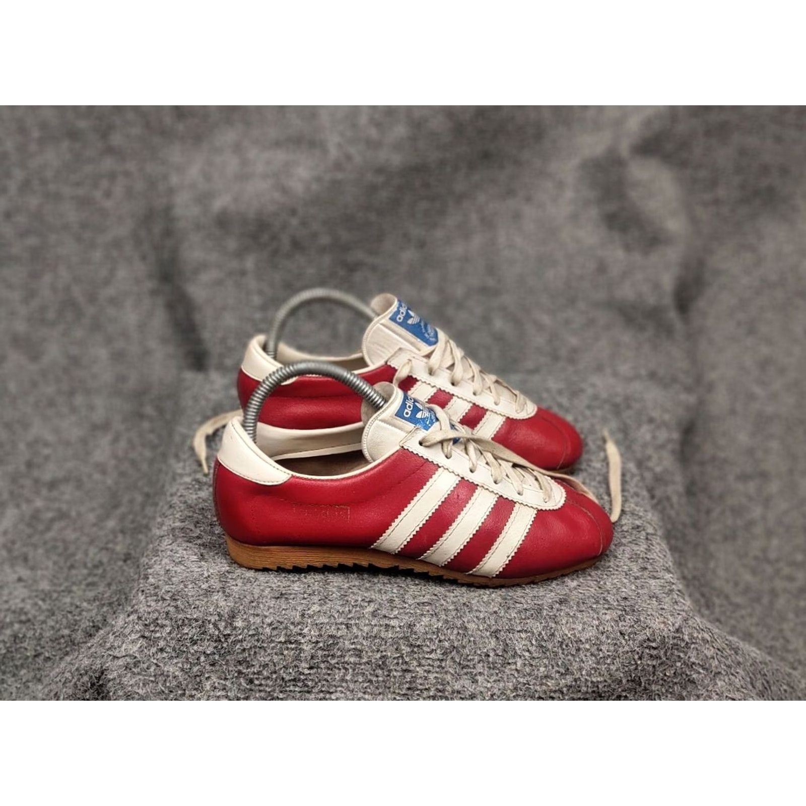 Adidas Adidas Hobby Vintage Sneakers 70's Austria Red Leather Trainers Shoes Size US 5 / EU 37 - 5 Thumbnail