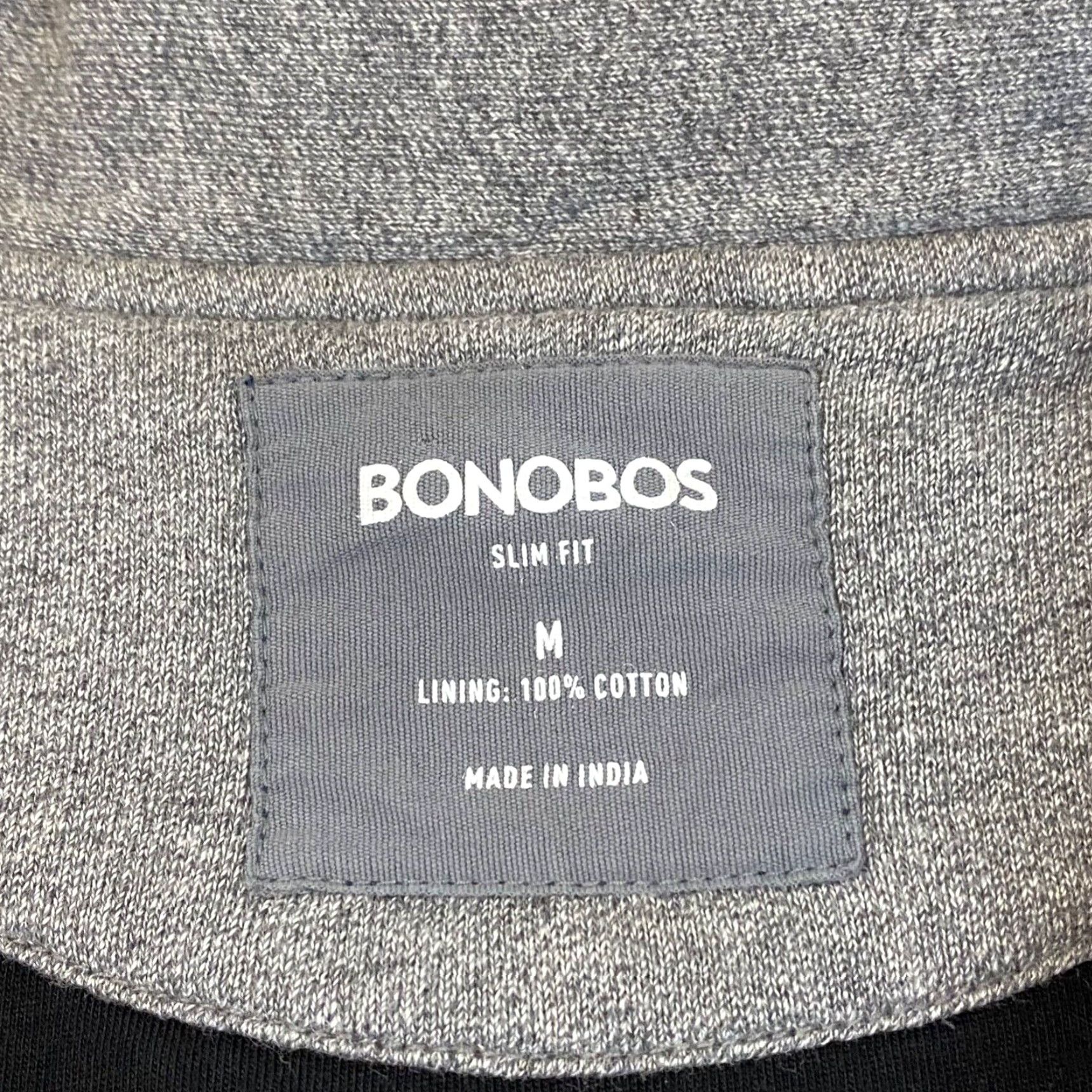 Bonobos Bonobos Slim Fit Jacket Mens Medium Gray Button-Up Collared Mid-Length Casual Outdoor Size US M / EU 48-50 / 2 - 2 Thumbnail