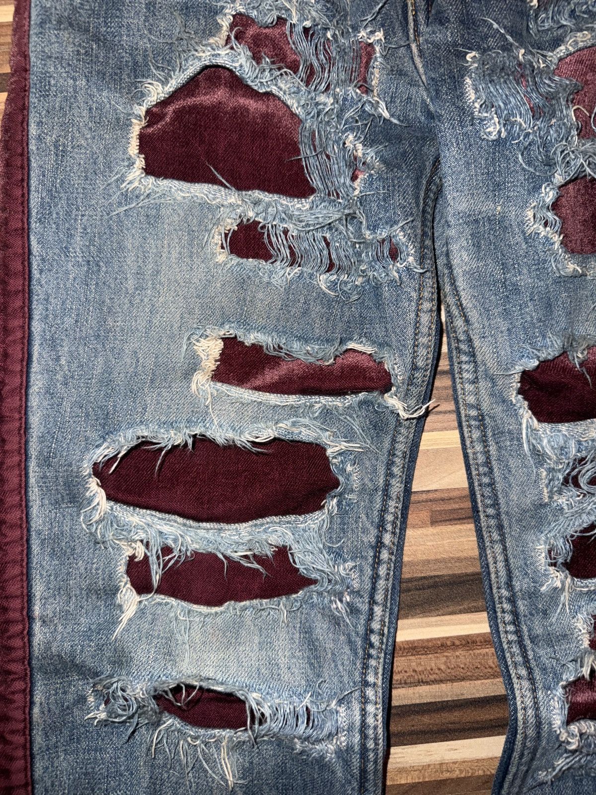 Undercover Undercover AW02 Witches Cell Division Crash Denim Size US 30 / EU 46 - 6 Thumbnail