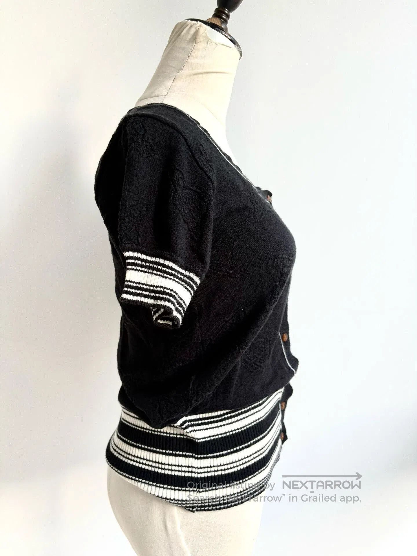 Vivienne Westwood vivienne westwood black short-sleeve cardigan. Size S / US 4 / IT 40 - 6 Thumbnail