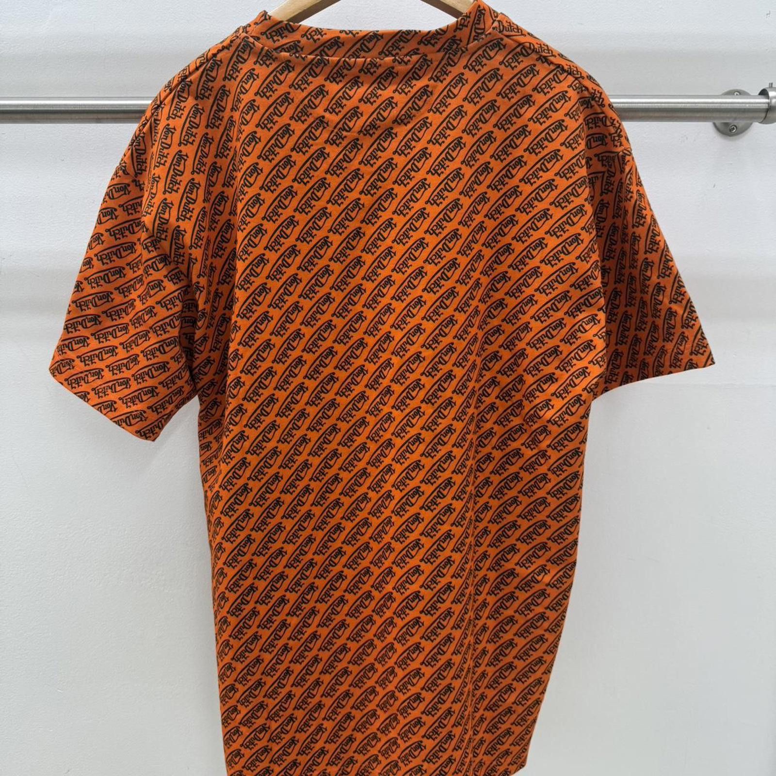 Von Dutch Von Dutch Paris Orange tee with black logo print Size M Size US M / EU 48-50 / 2 - 2 Thumbnail