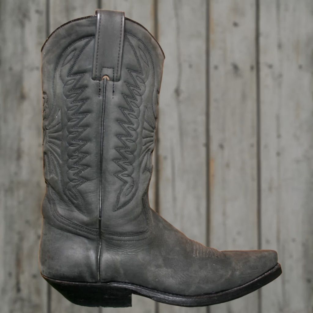 Vintage VINTAGE PRIMEBOOTS Eagle Heart Embroidered Matte Leather Western Boots EU 38 ≈ US 7.5 Black Women Western Boots Leather Embroidered Heart Size US 8 / IT 38 - 1 Thumbnail
