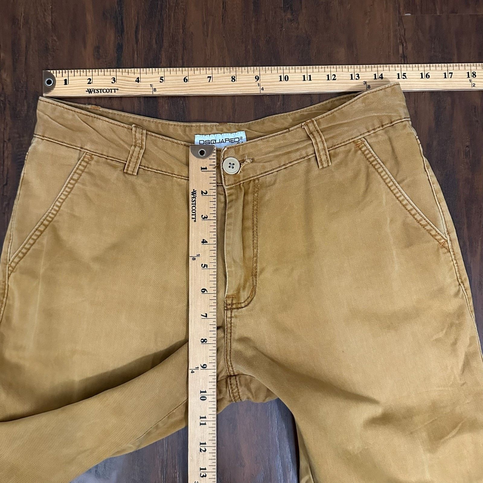 Dsquared2 DSQUARED2 Chino Pants Slim Fit Straight Leg Low Rise Preppy Size US 31 - 11 Thumbnail