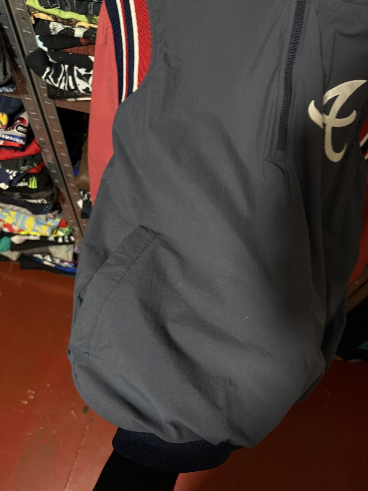 Vintage Vintage 90’s Majestic Atlanta Braves Baseball Light Jacket Size US XL / EU 56 / 4 - 9 Thumbnail