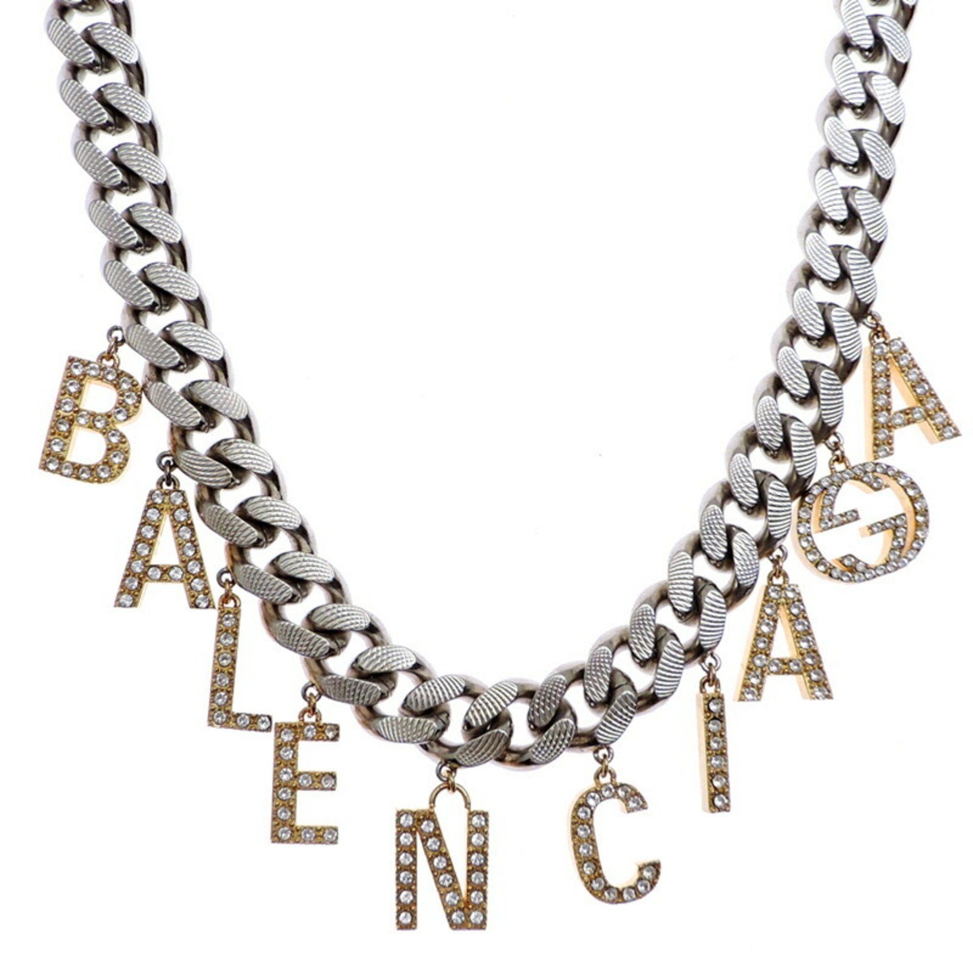 Gucci Gucci, Balenciaga, The Hacker Project Script Choker Necklace, Metal, for Men and Women Size ONE SIZE - 1 Thumbnail