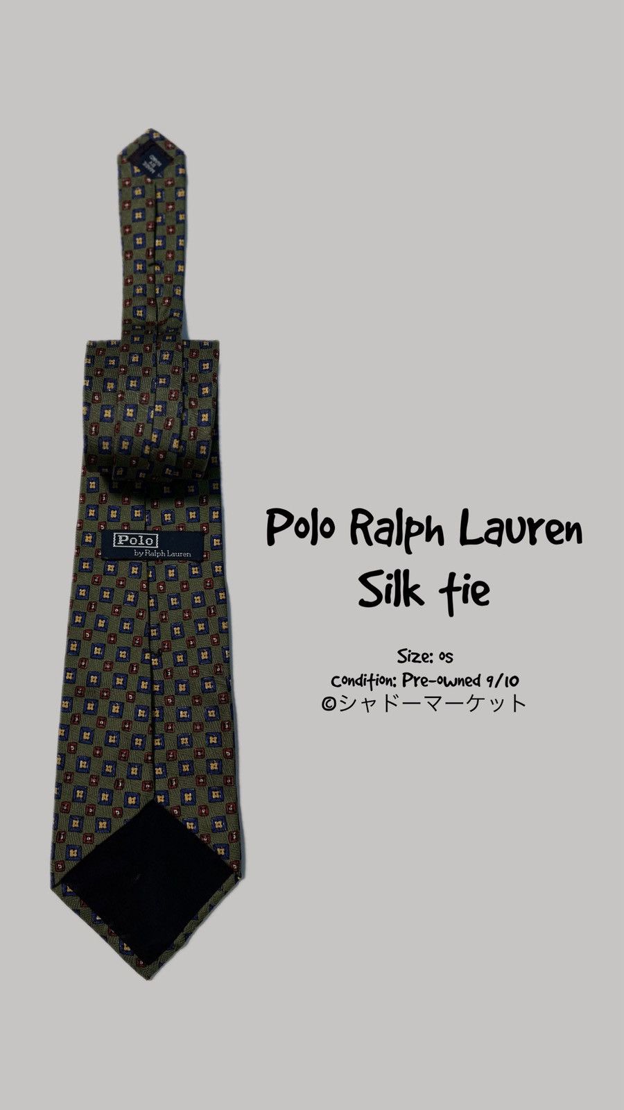 Polo Ralph Lauren Polo Ralph Lauren Geometric Silk Tie USA Vintage Size ONE SIZE - 1 Thumbnail