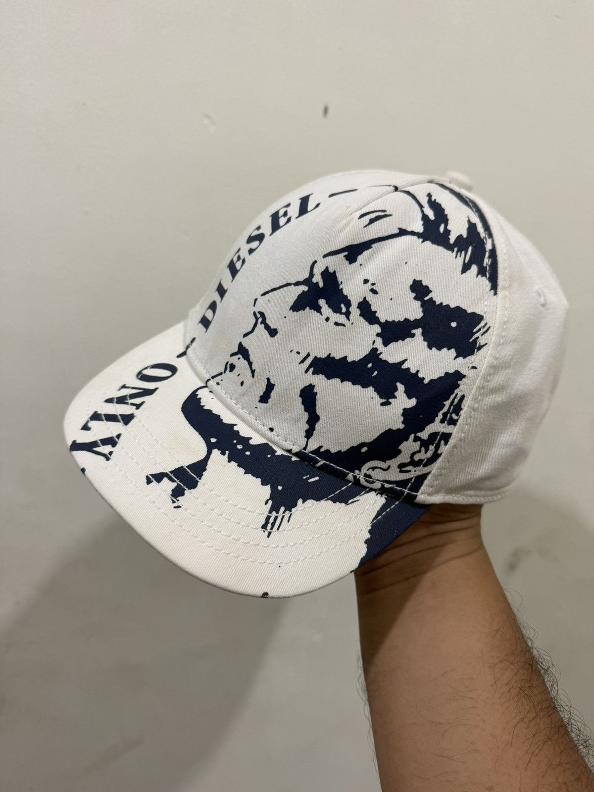 Diesel RARE VTG DIESEL Overprinted Short Visor Hat Size ONE SIZE - 1 Thumbnail