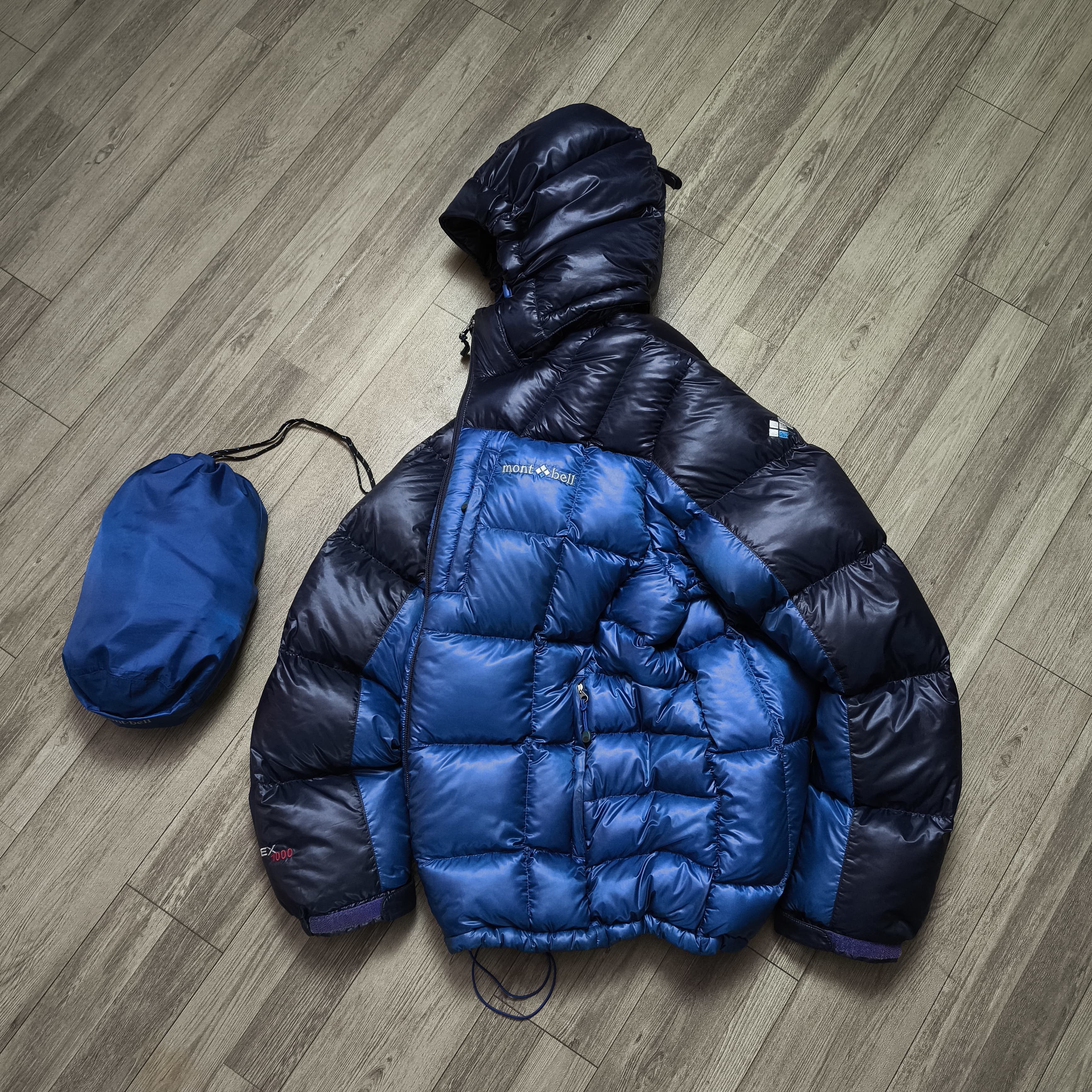 Montbell Montbell Ex 1000 Two tone Puffer Down Jacket Superior Size US L / EU 52-54 / 3 - 13 Thumbnail