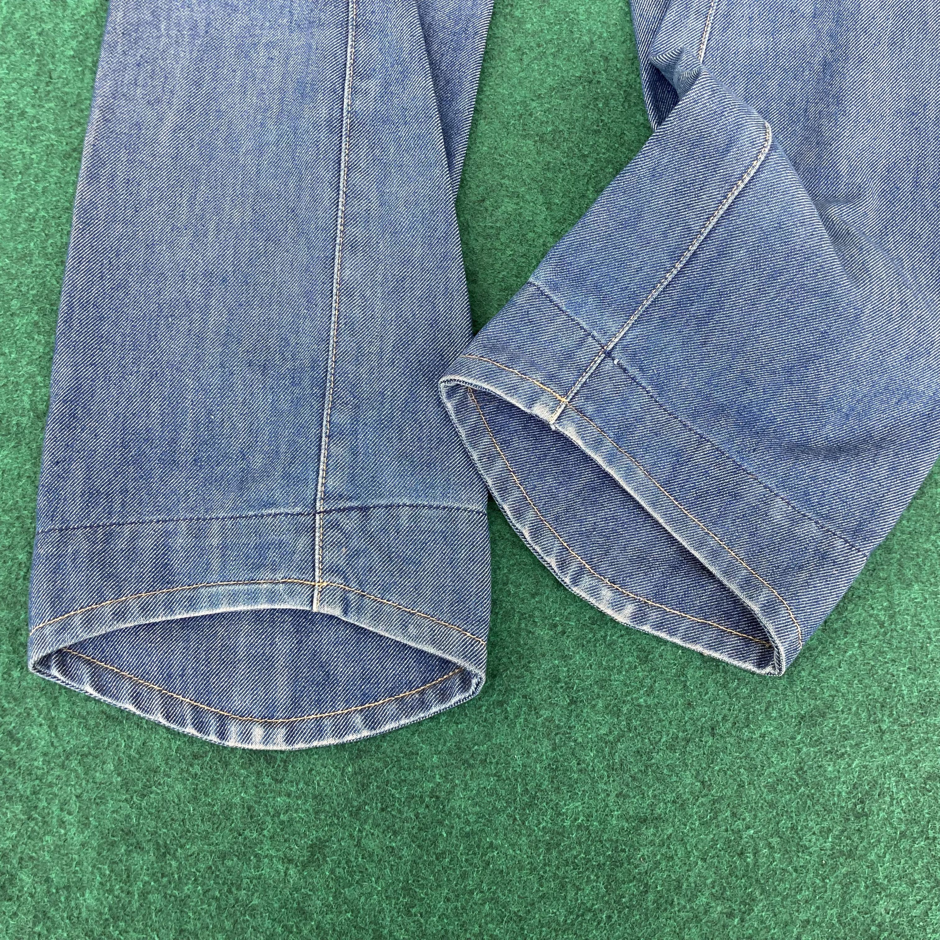Levi's × Vintage 28x31 Vtg Levis Engineered Kimura Blue Denim Button Jeans Size US 28 / EU 44 - 10 Thumbnail