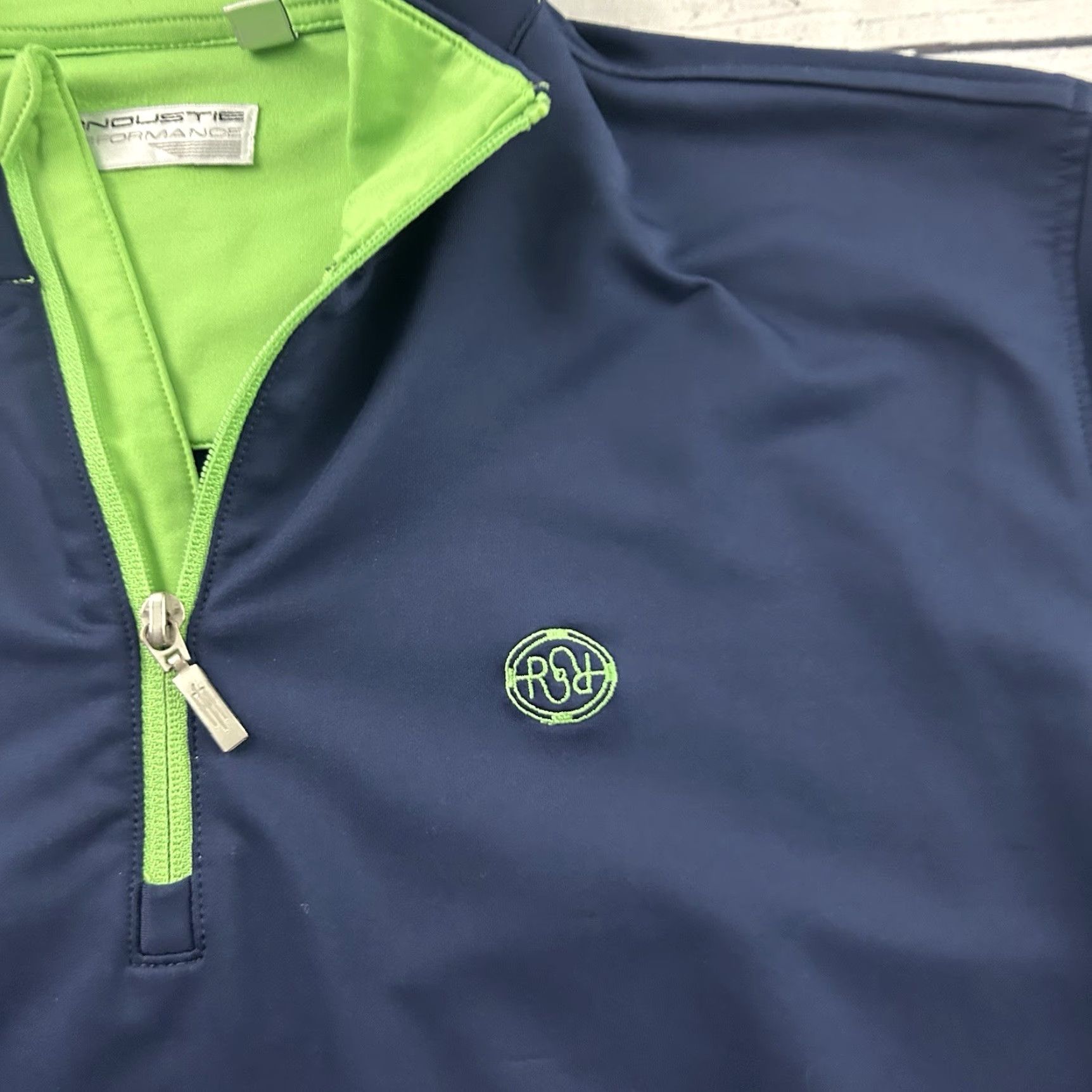Vintage VINTAGE Carnoustie Rollingstone Ranch 1/4 Zip Pullover Jacket Men XL Blue Green Size US XL / EU 56 / 4 - 2 Thumbnail