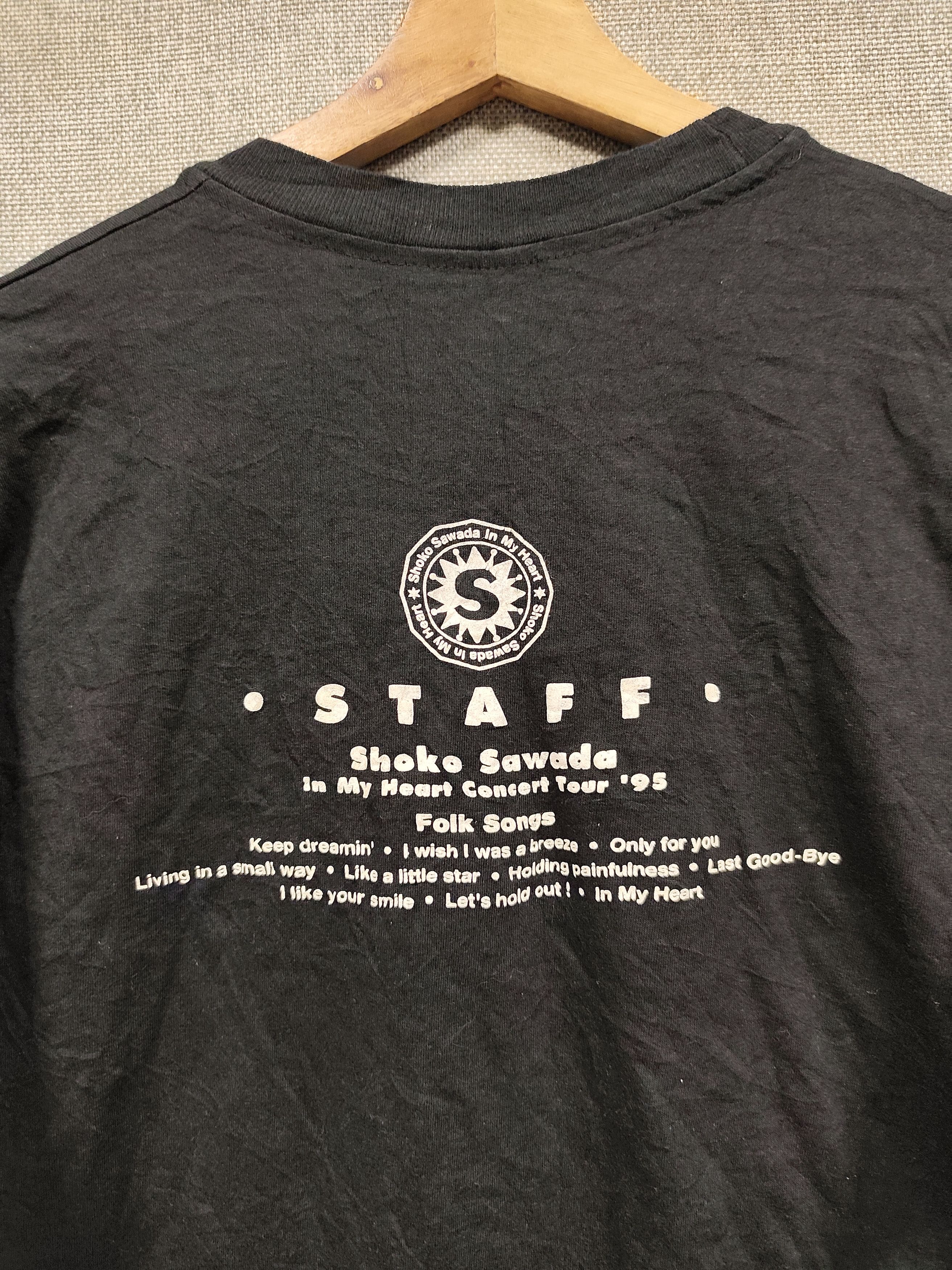 Band Tees × Vintage vintage japanese singer Shoko Sawada tour 1995 staff tee Size US L / EU 52-54 / 3 - 3 Thumbnail