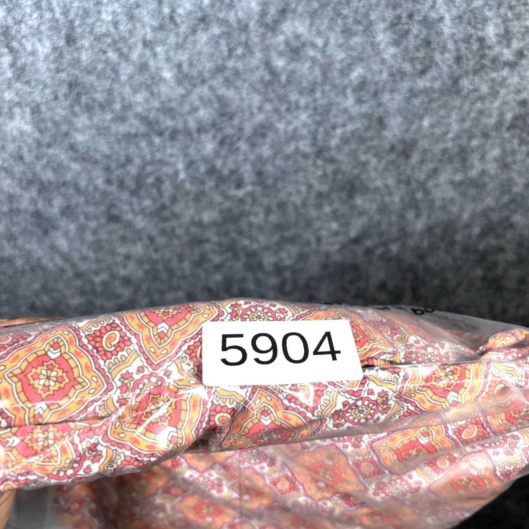 Vintage Cinch Button-Up Shirt Women's S Orange Cotton Geometric Print Preppy Coastal Shirt Size S / US 4 / IT 40 - 8 Thumbnail