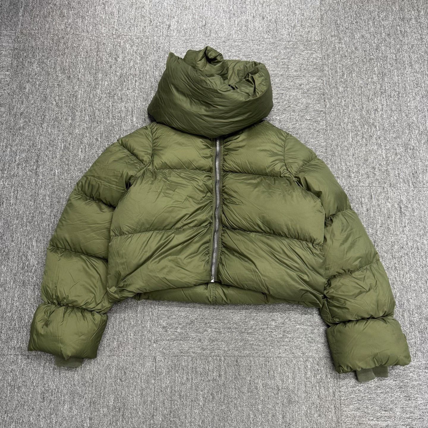 Rick Owens rick owens cropped puffer jacket with hood Size US L / EU 52-54 / 3 - 1 Thumbnail