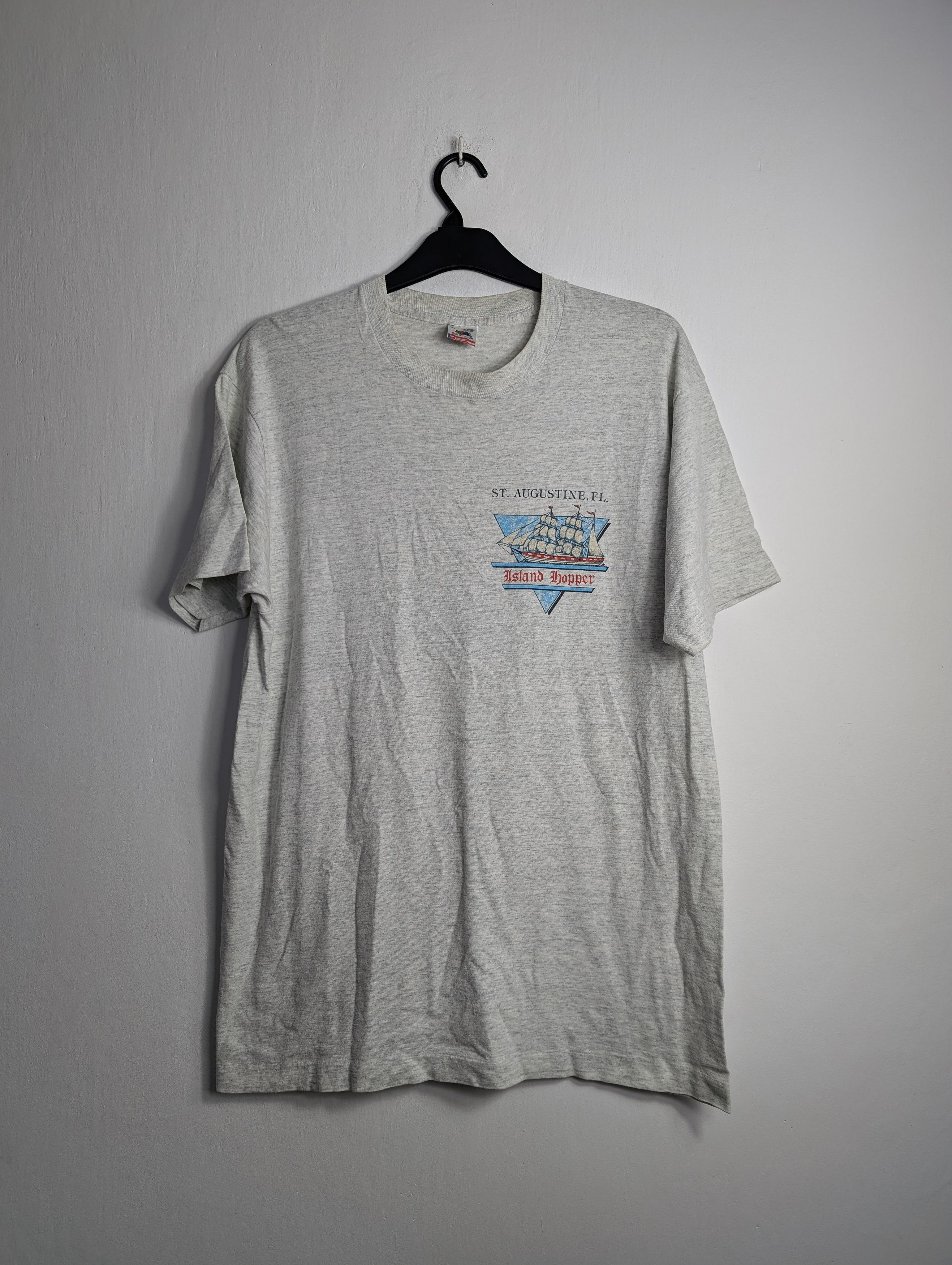 Vintage Vintage 90s Island Florida Map T-Shirt Single Stitch Retro Size US XL / EU 56 / 4 - 3 Thumbnail