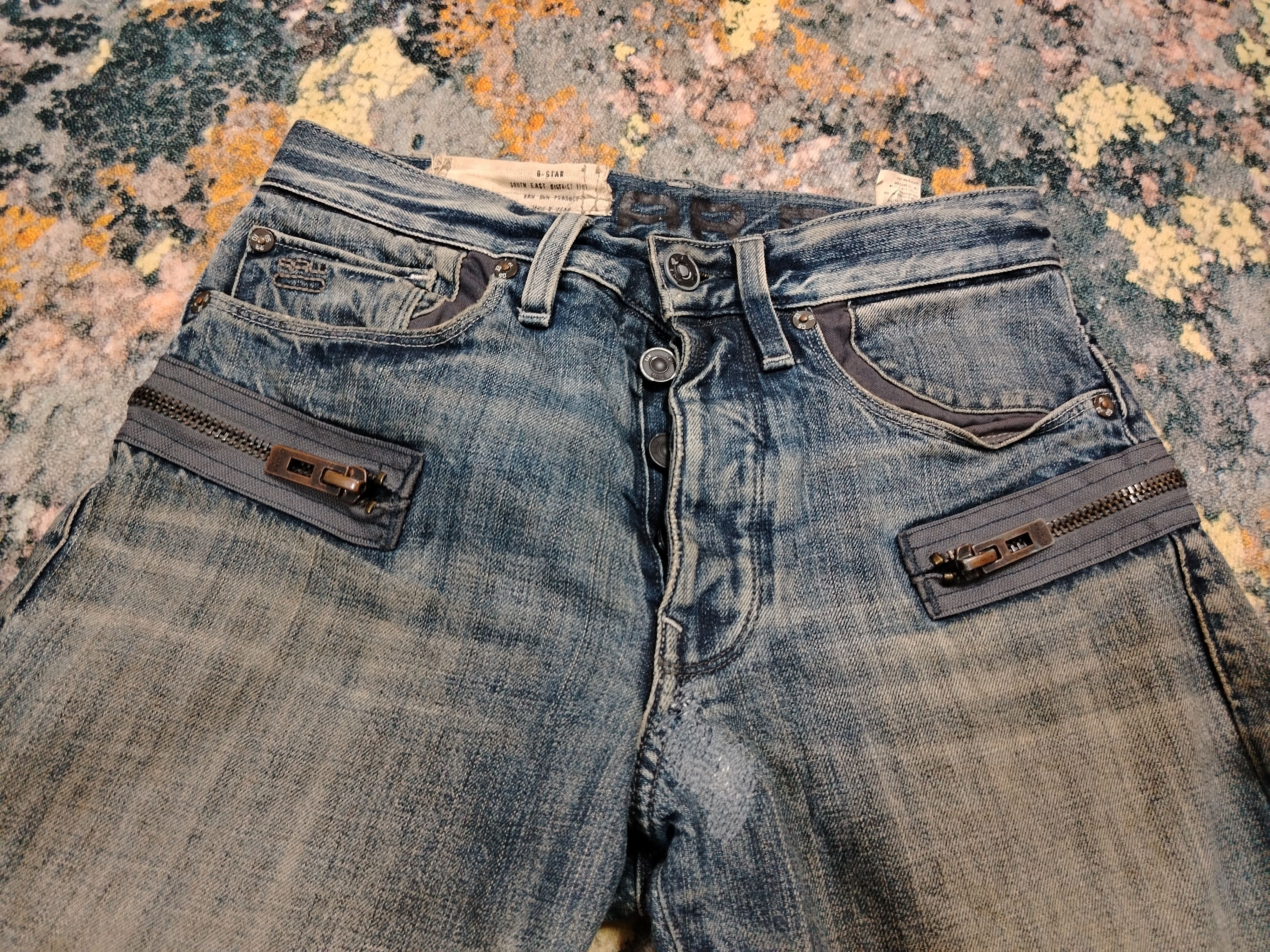 G-Star G star raw Distressed denim Size US 29 - 3 Thumbnail