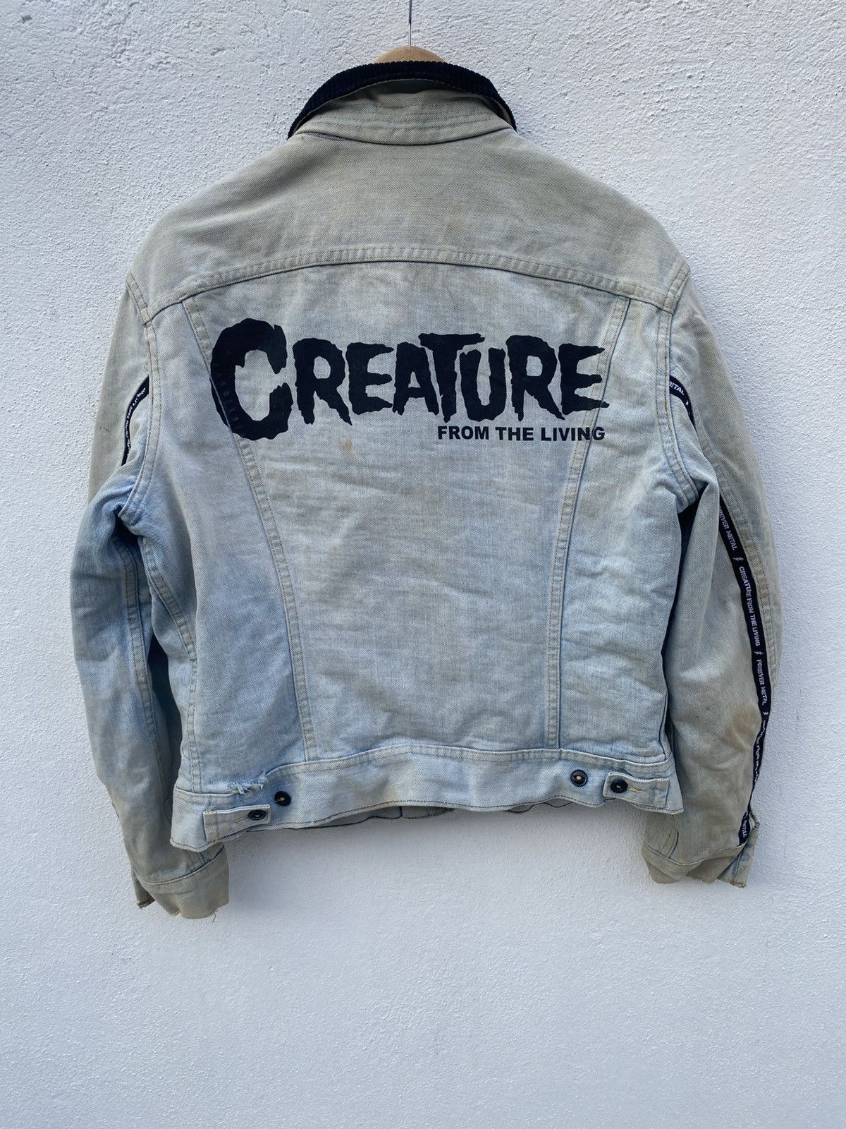 Japanese Brand Creature From The Living Denim Skeleton Jacket Size US L / EU 52-54 / 3 - 2 Thumbnail