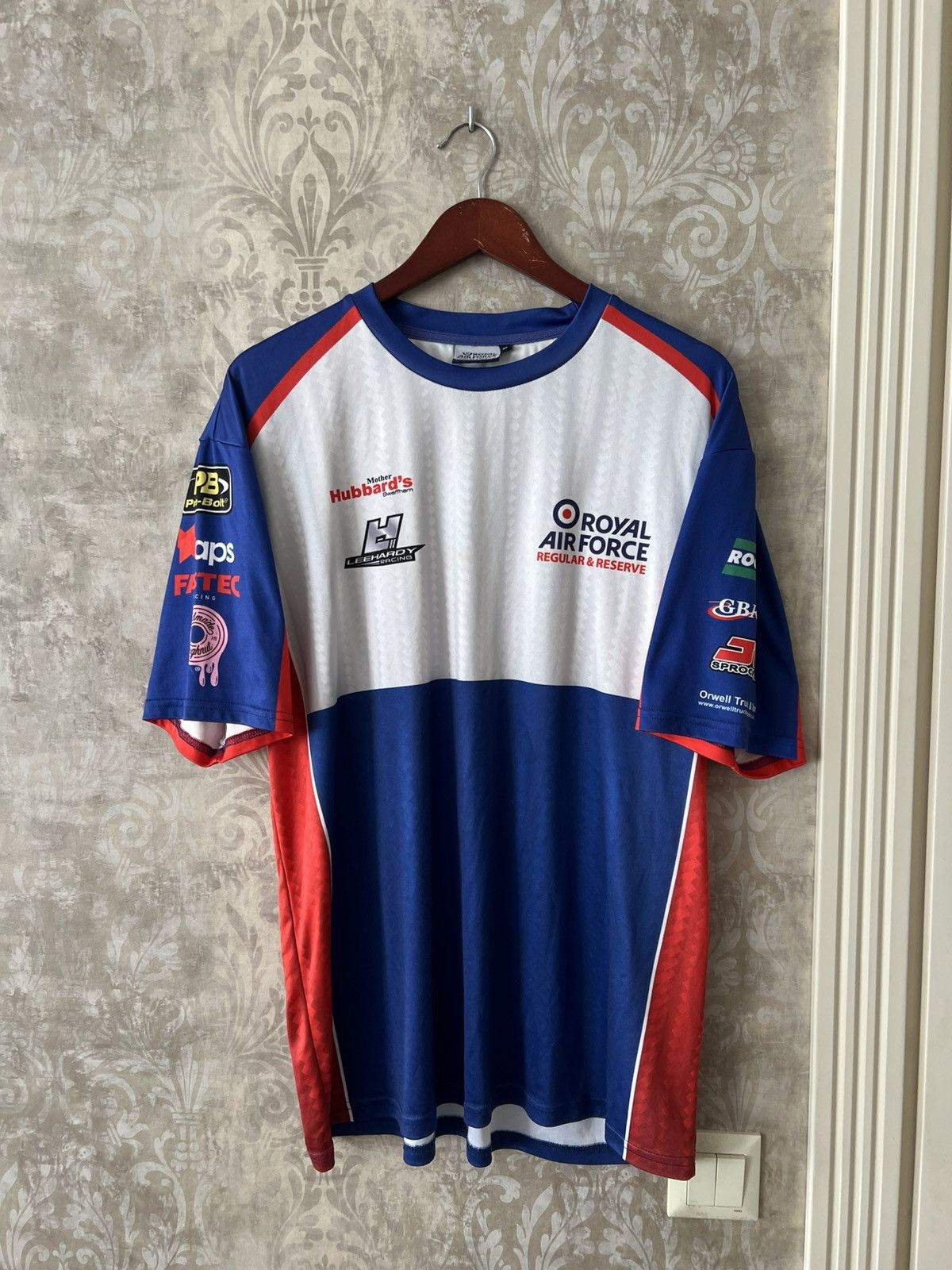Other Vintage Royal Air Force Racing Jersey RAF Motorsport Tee Size US XL / EU 56 / 4 - 1 Thumbnail