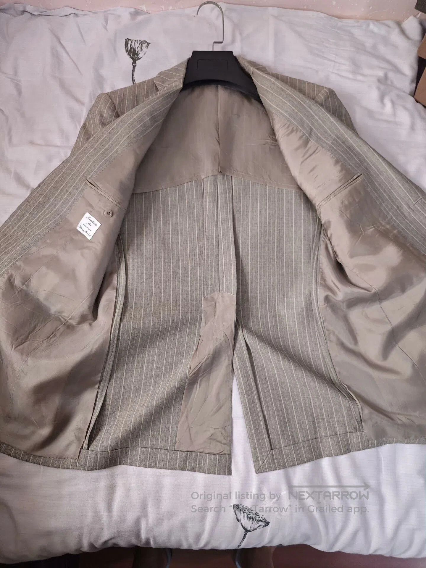 Ring Jacket Japanese Wool Linen Striped Blazer. Size US S / EU 44-46 / 1 - 6 Thumbnail