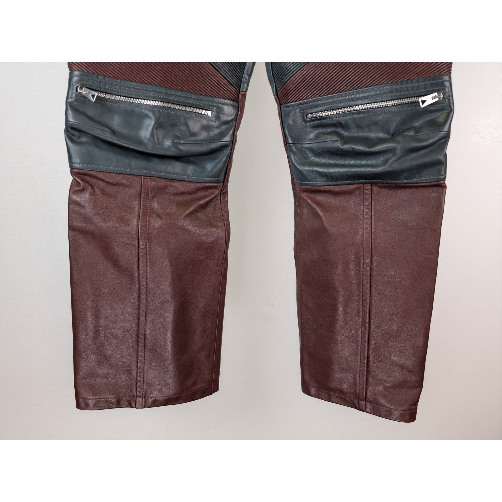 Bottega Veneta o1rshd1 Leather Biker Pants Natural Calf Pants Size US 32 / EU 48 - 4 Thumbnail