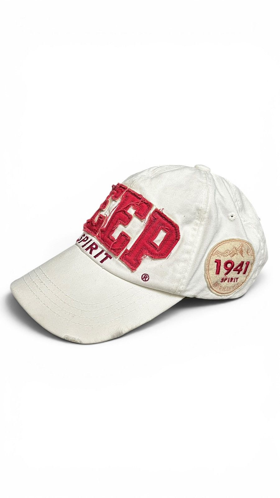 Jeep Jeep white Cap in good condition Size US M / EU 48-50 / 2 - 2 Thumbnail