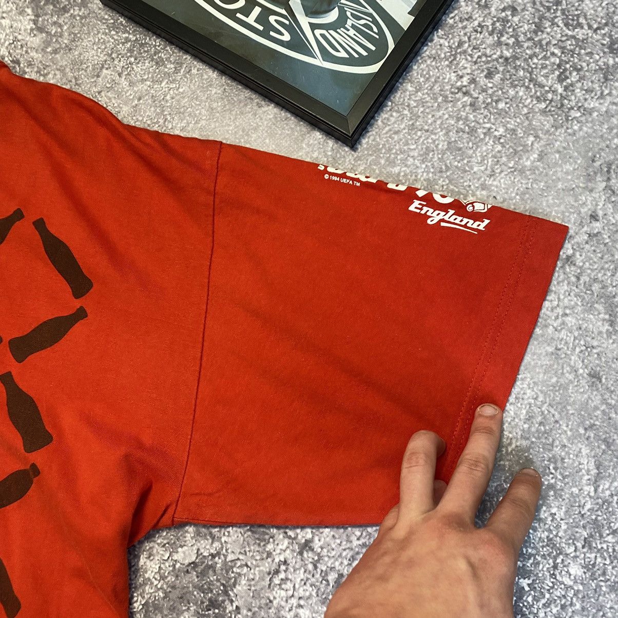 Vintage Vintage Coca Cola Euro 1994 Big Graphic Logo tee Size US L / EU 52-54 / 3 - 6 Thumbnail