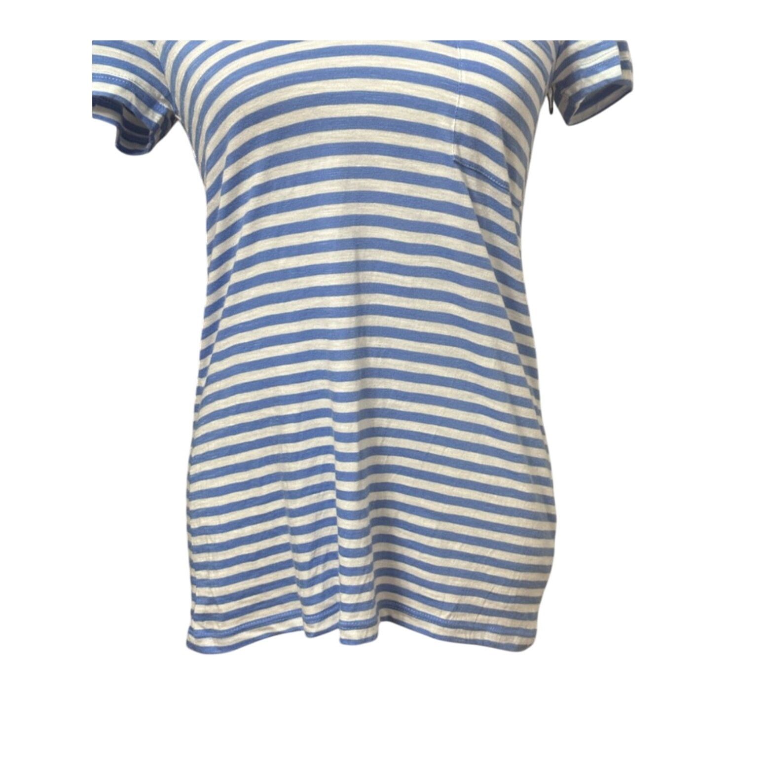 Other Caslon T-Shirt Short Sleeves Striped Blue White XXS NWOT Size XXS / US 00 / IT 34 - 3 Thumbnail