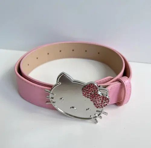 VIBE Y2k 2000s Hello Kitty Cartoon grunge goth emo punk belt Size ONE SIZE - 4 Thumbnail