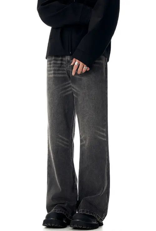 VIBE Street loose American street cleanfit straight flared jeans Size US 32 / EU 48 - 8 Thumbnail