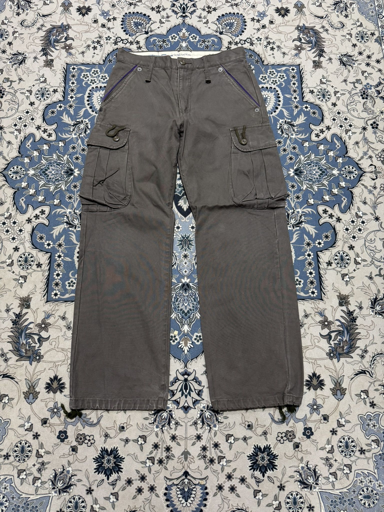 If Six Was Nine × PPFM × Seditionaries Japanese Brand PPFM Tactical Cargo Drawstring Pants Size US 31 - 1 Thumbnail