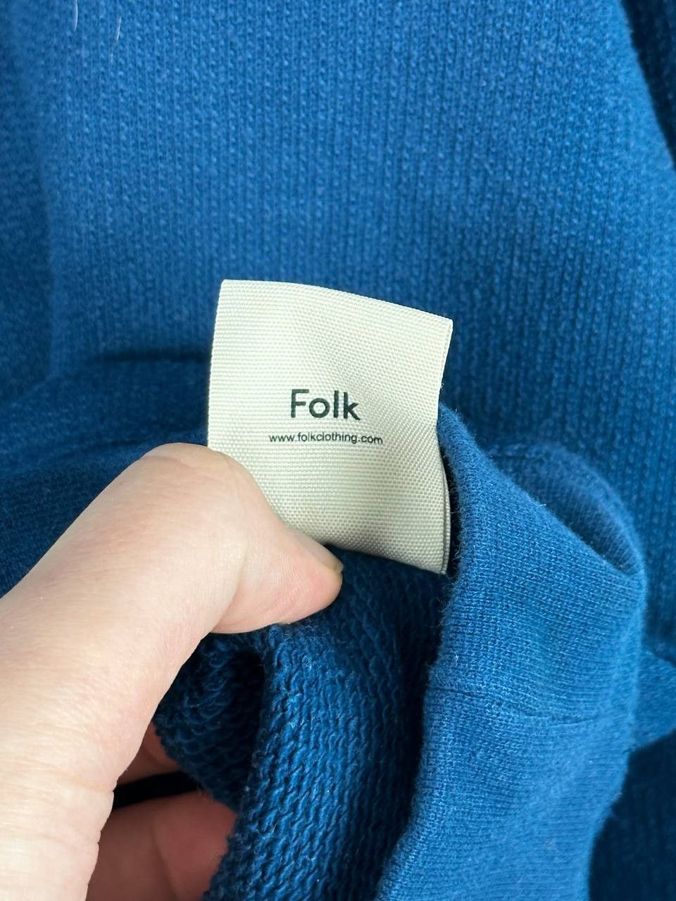 Folk Folk Organic Cotton Blue Basic Sweatshirt Size US L / EU 52-54 / 3 - 8 Thumbnail