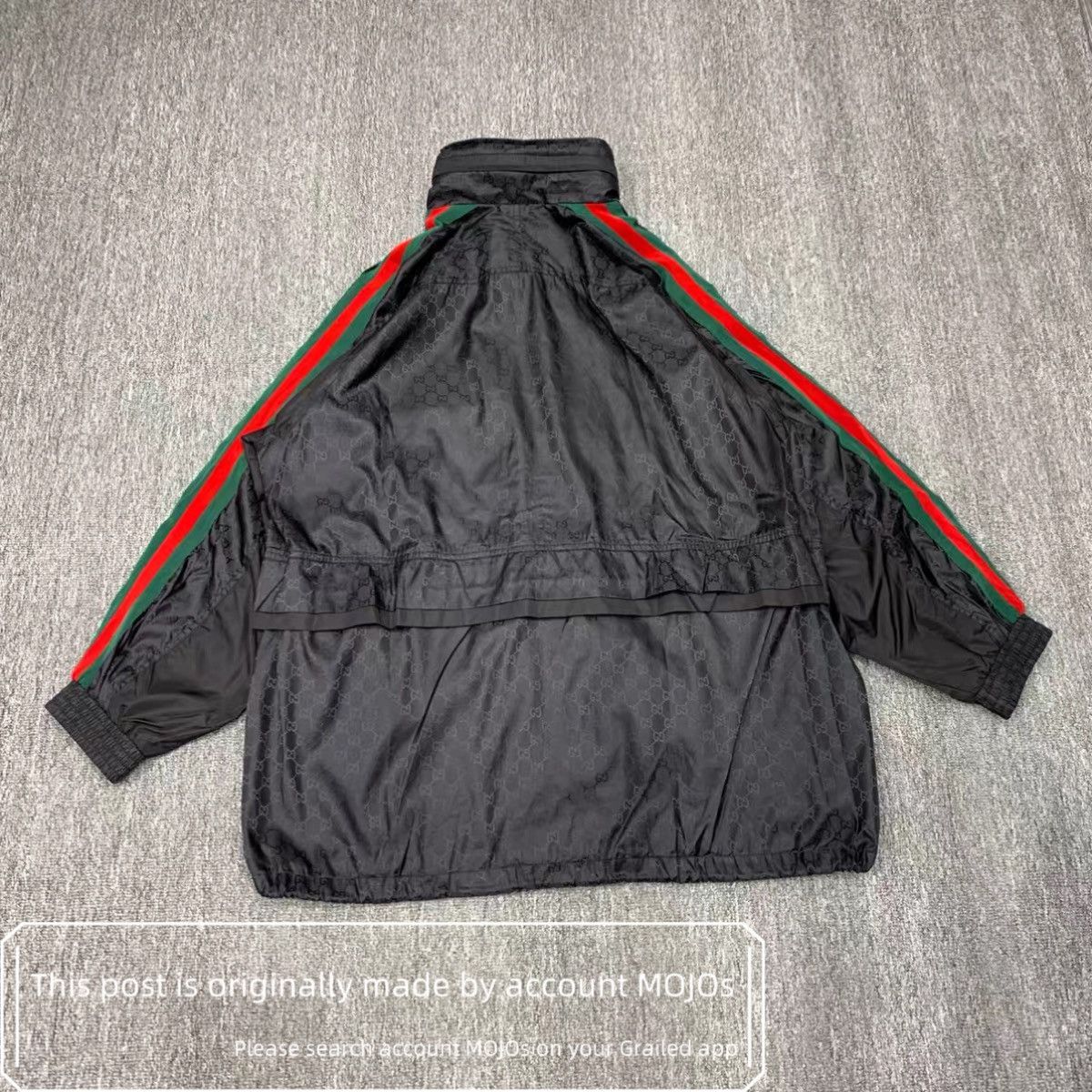 Gucci Sz 44 Gucci Green & Red Stripe Monogram Jacket mojos1046 Size US S / EU 44-46 / 1 - 2 Thumbnail