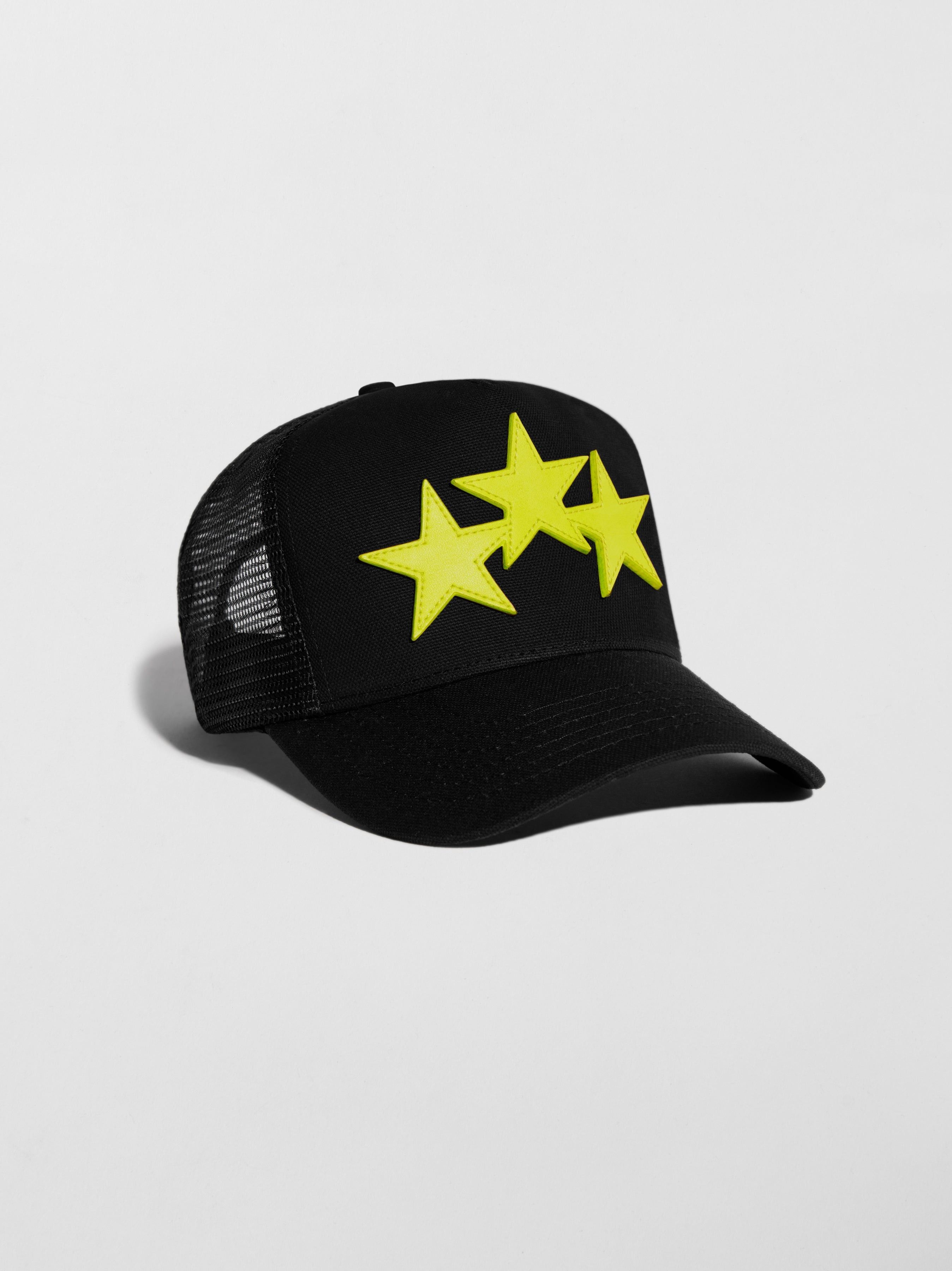 Amiri oc11z0225 Size: OS / Three Star Hat / Cap in Black/Yellow Size ONE SIZE - 2 Thumbnail