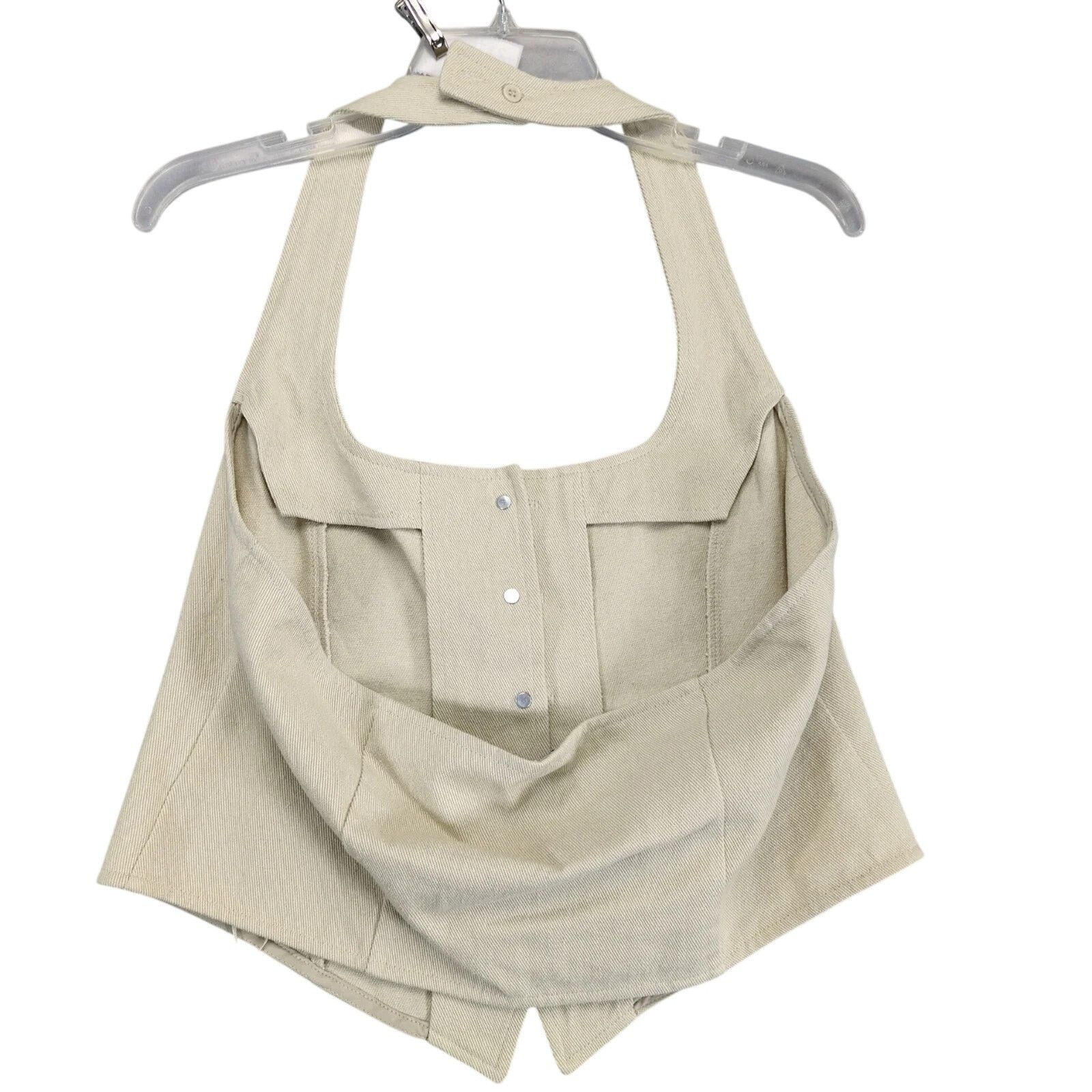 Other NWT Windsor Best In Style Halter Top Vest Beige Denim XL Size L / US 10 / IT 46 - 3 Thumbnail