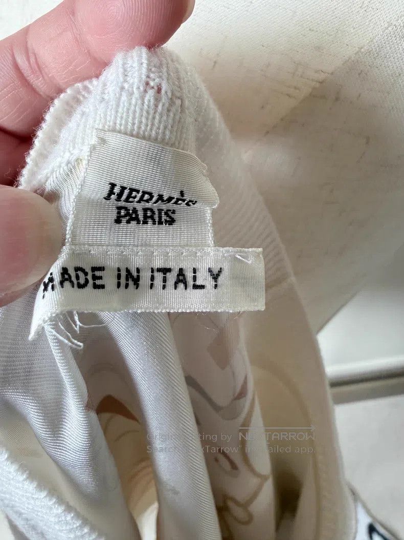 Hermes Hermes Short-sleeve Cashmere and Silk Blended Top Size XXS / US 00 / IT 34 - 6 Thumbnail