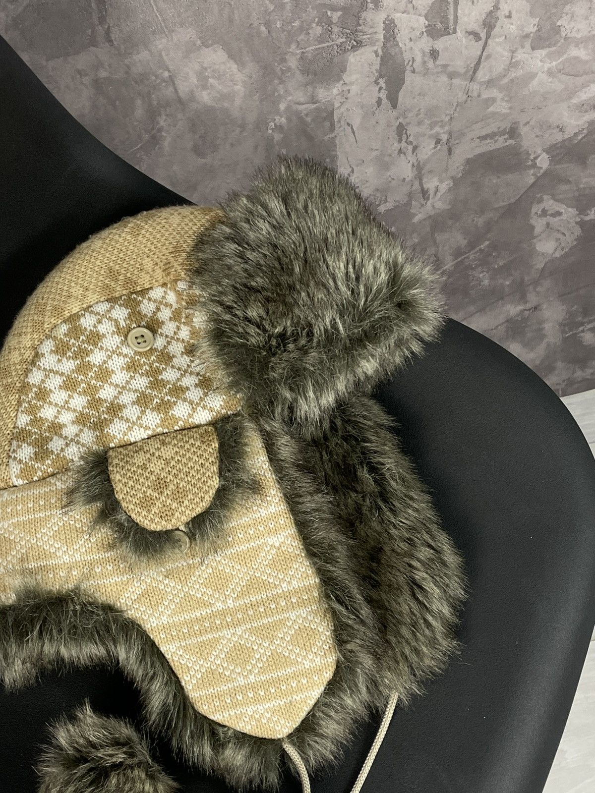 20471120 × Japanese Brand × Vintage 🔥Y2K FUR USHANKA 90’S XMAS FUZZY VINTAGE TAPPER HAT Y2K Size ONE SIZE - 3 Thumbnail