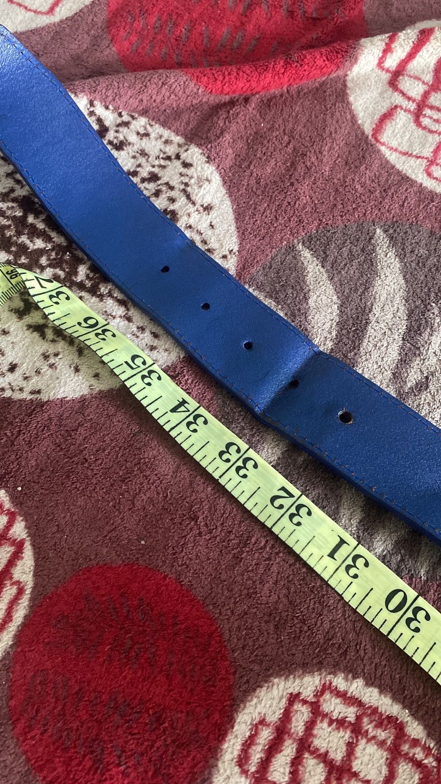 Oakley Oakley Elipse Y2K Leather Blue Belt Size 36 - 10 Thumbnail