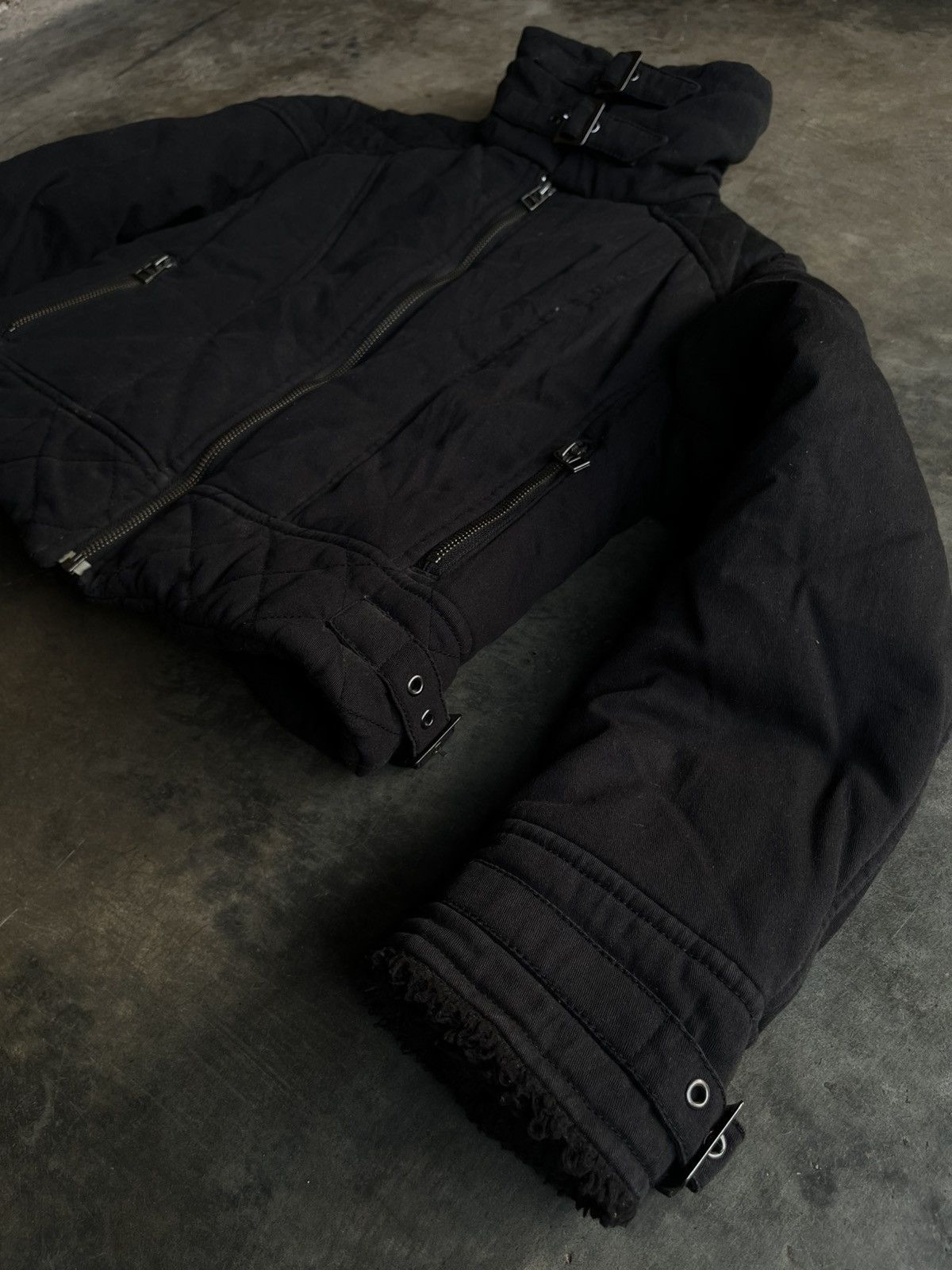 Isamu Katayama Backlash JAPANESE FUR JACKET BIKERS BONDAGE ZIPPER GOTHIC PUNK STYLE Size US S / EU 44-46 / 1 - 7 Thumbnail