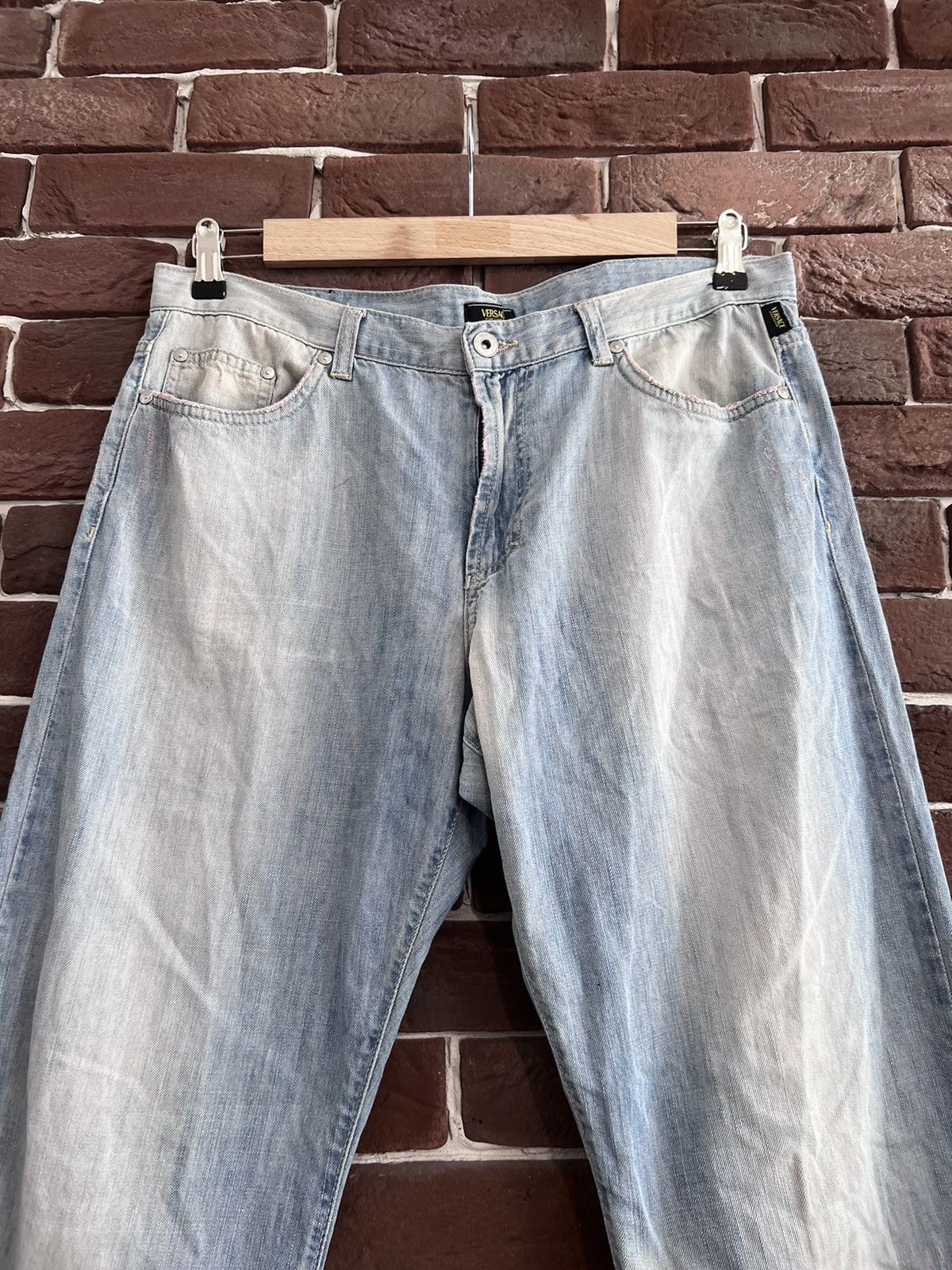 Versace Versace Jeans Couture Vintage Y2k Denim Pans Hype Washed Size US 38 / EU 54 - 8 Thumbnail