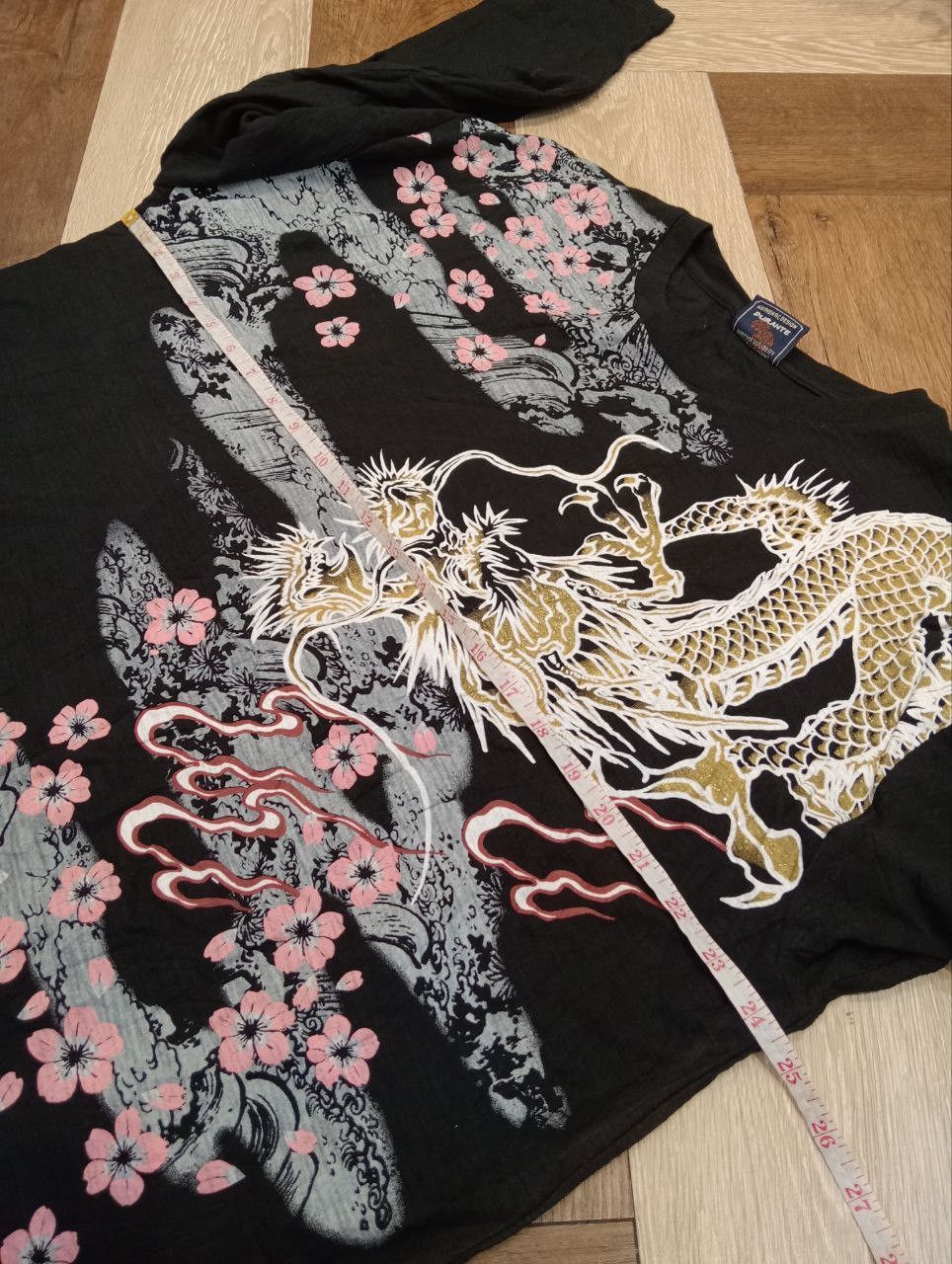 Karakuri Tamashii JAPANESE DURANTE SUKAJAN DRAGON VINTAGE OVERPRINT TSHIRT Size US XXL / EU 58 / 5 - 11 Thumbnail