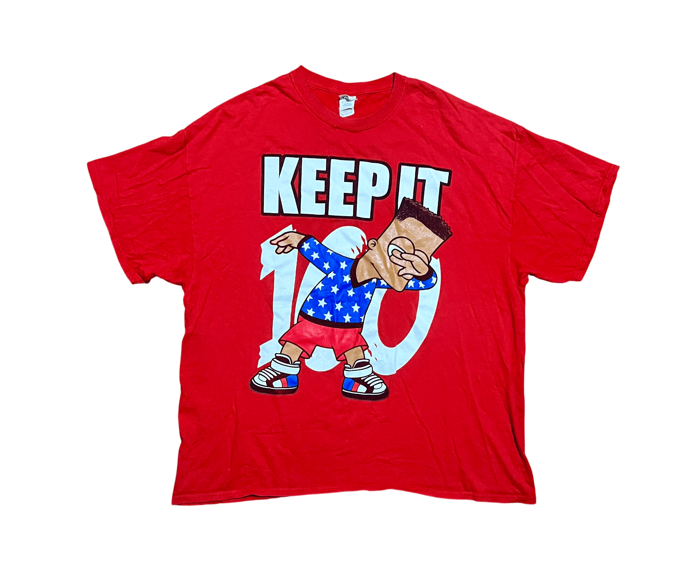 Gildan Bart Simpson Vintage Keep It 100 Dabbing Y2K Graphic T-Shirt Size US XXL / EU 58 / 5 - 1 Thumbnail