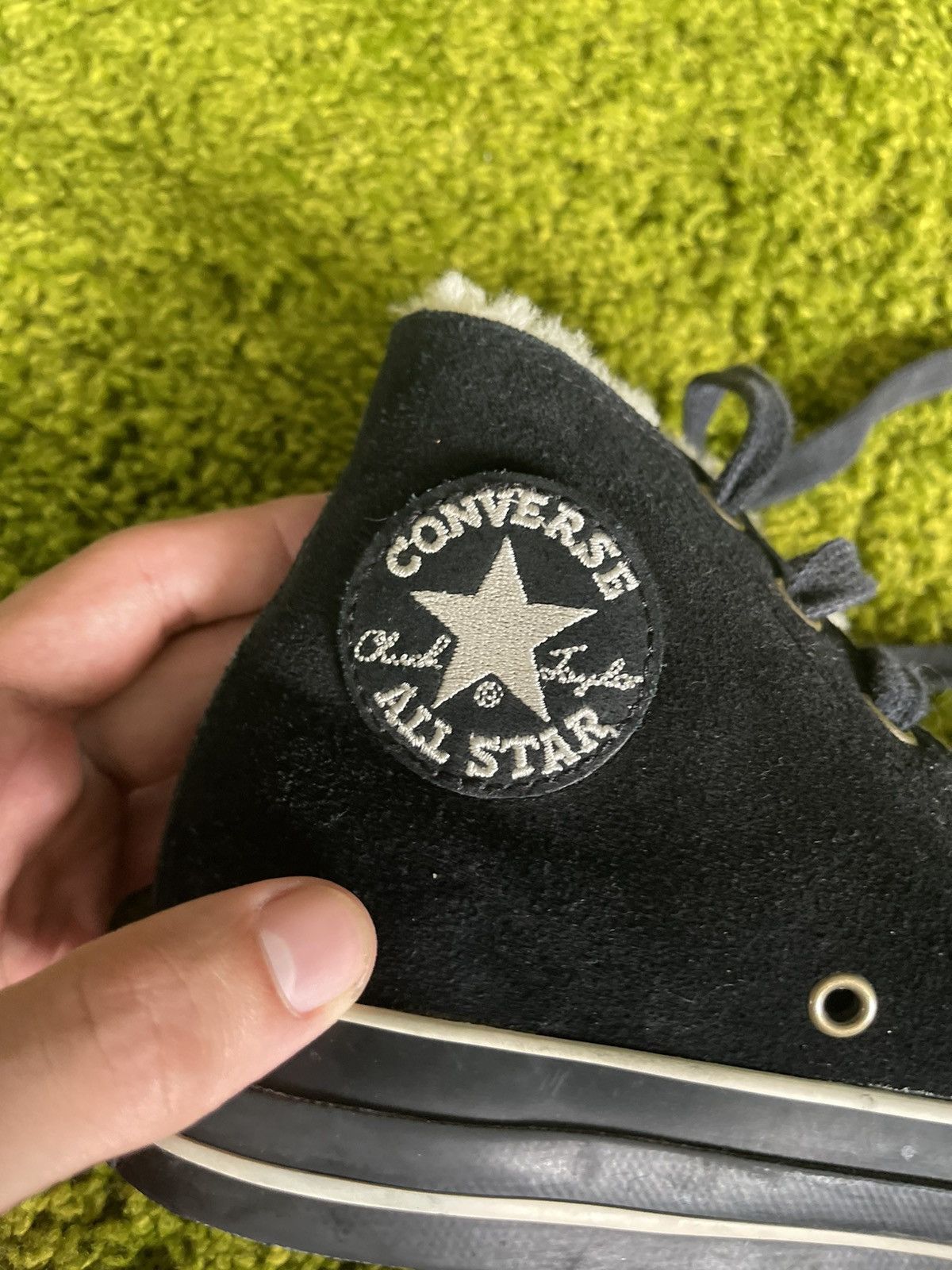 Converse × Designer Converse fur lining real suede leather sneakers Size US 8.5 / IT 38.5 - 5 Thumbnail