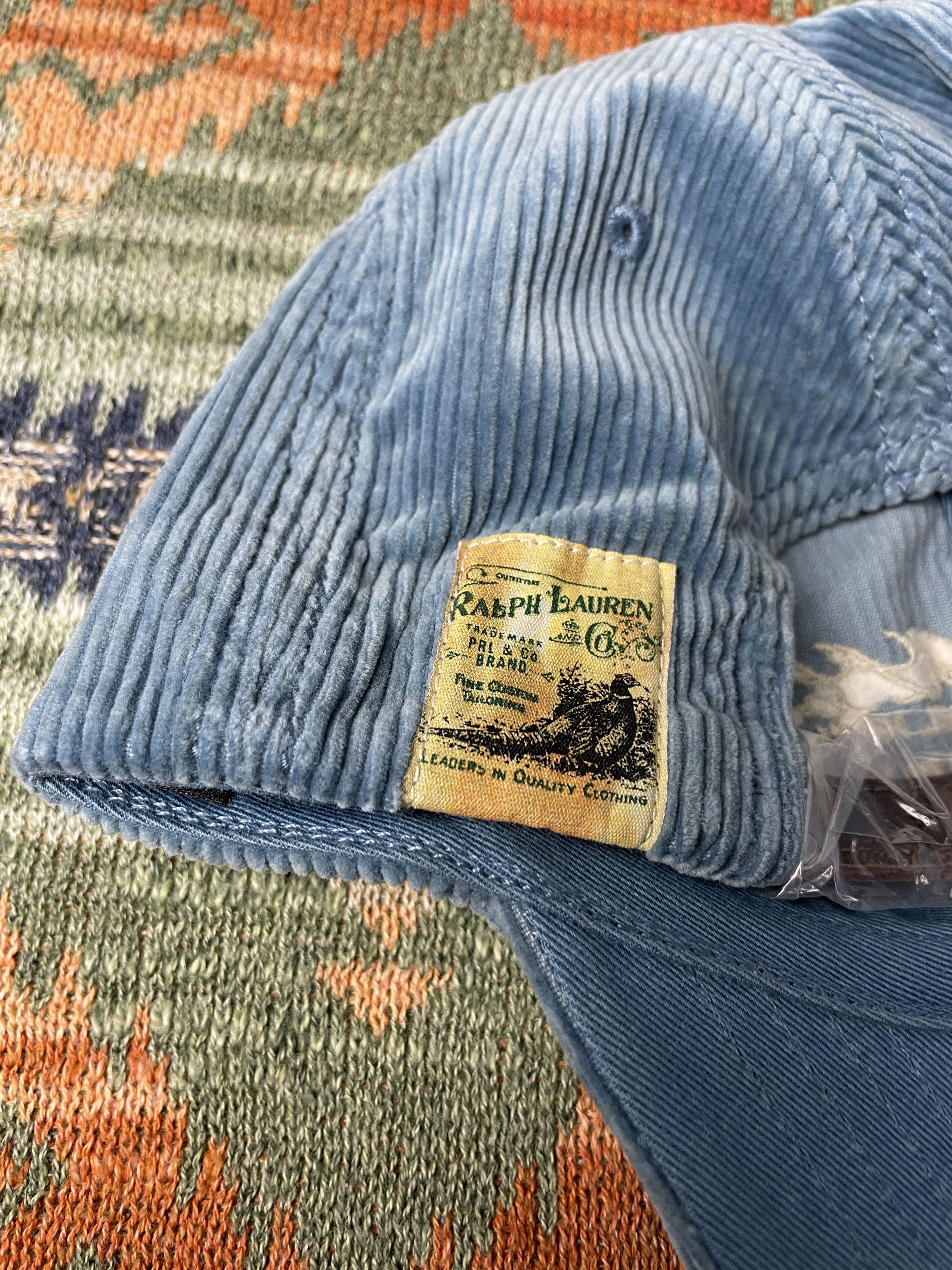 Polo Ralph Lauren Polo Ralph Lauren Corduroy Leather Rare Baseball Hat Cap Size ONE SIZE - 4 Thumbnail