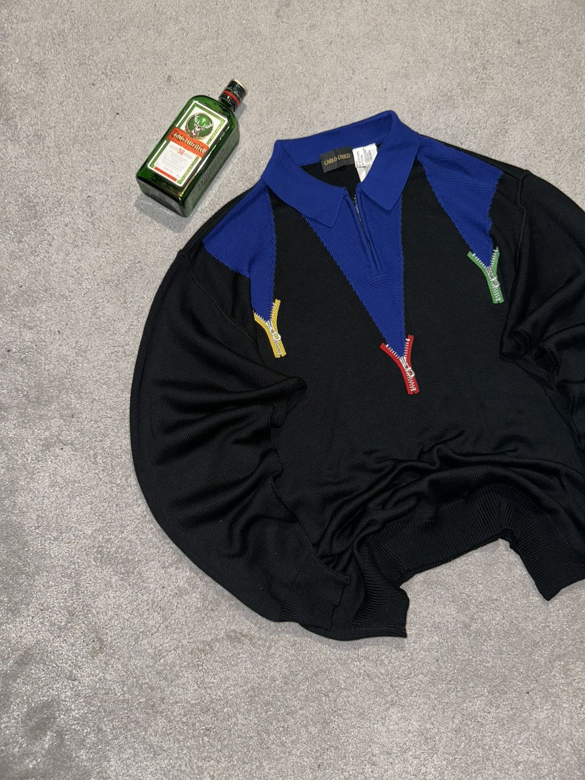 Carlo Colucci Carlo Colucci Quarter Zip Sweater Vintage Size US XL / EU 56 / 4 - 2 Thumbnail